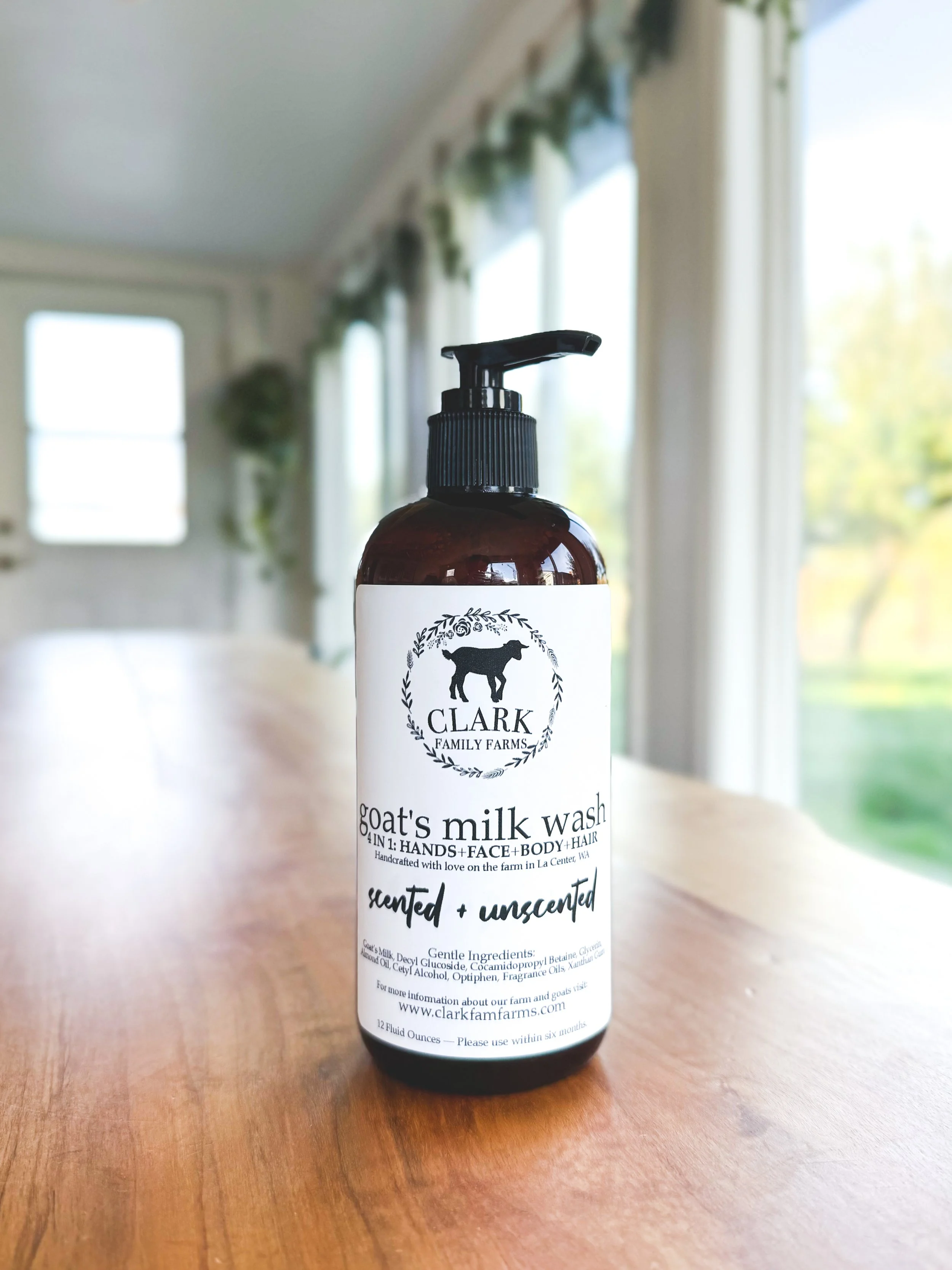 Goat's Milk Wash! 4 in 1: Hands, Face, Body, Hair