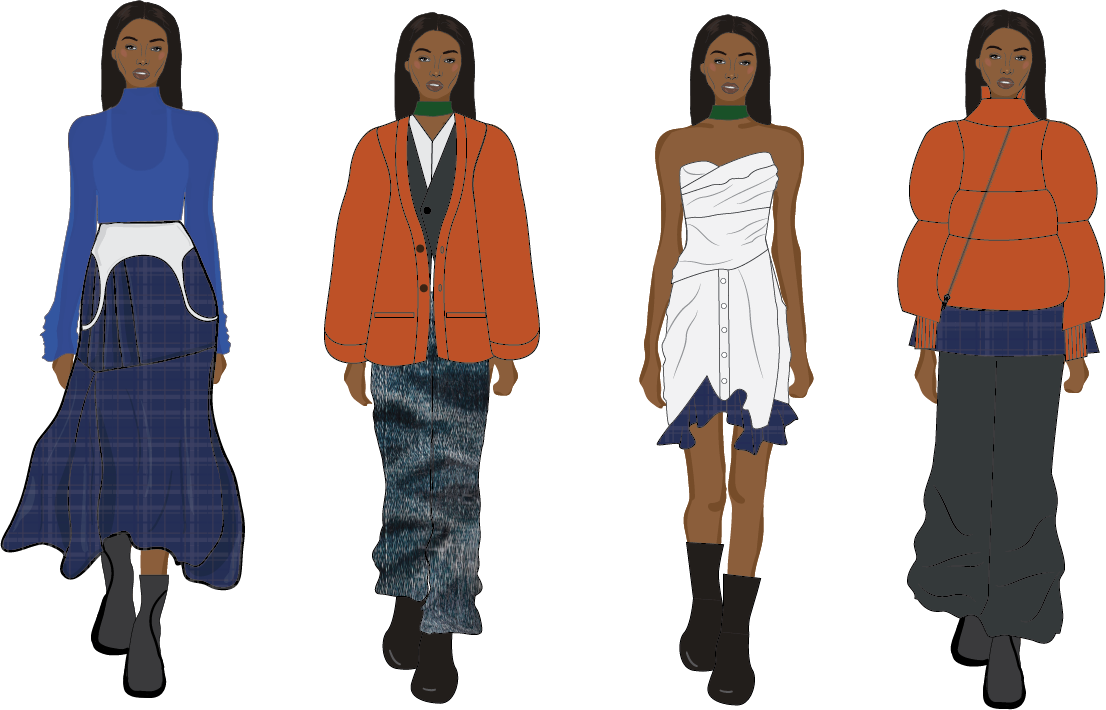 4 Piece Collection in Illustrator