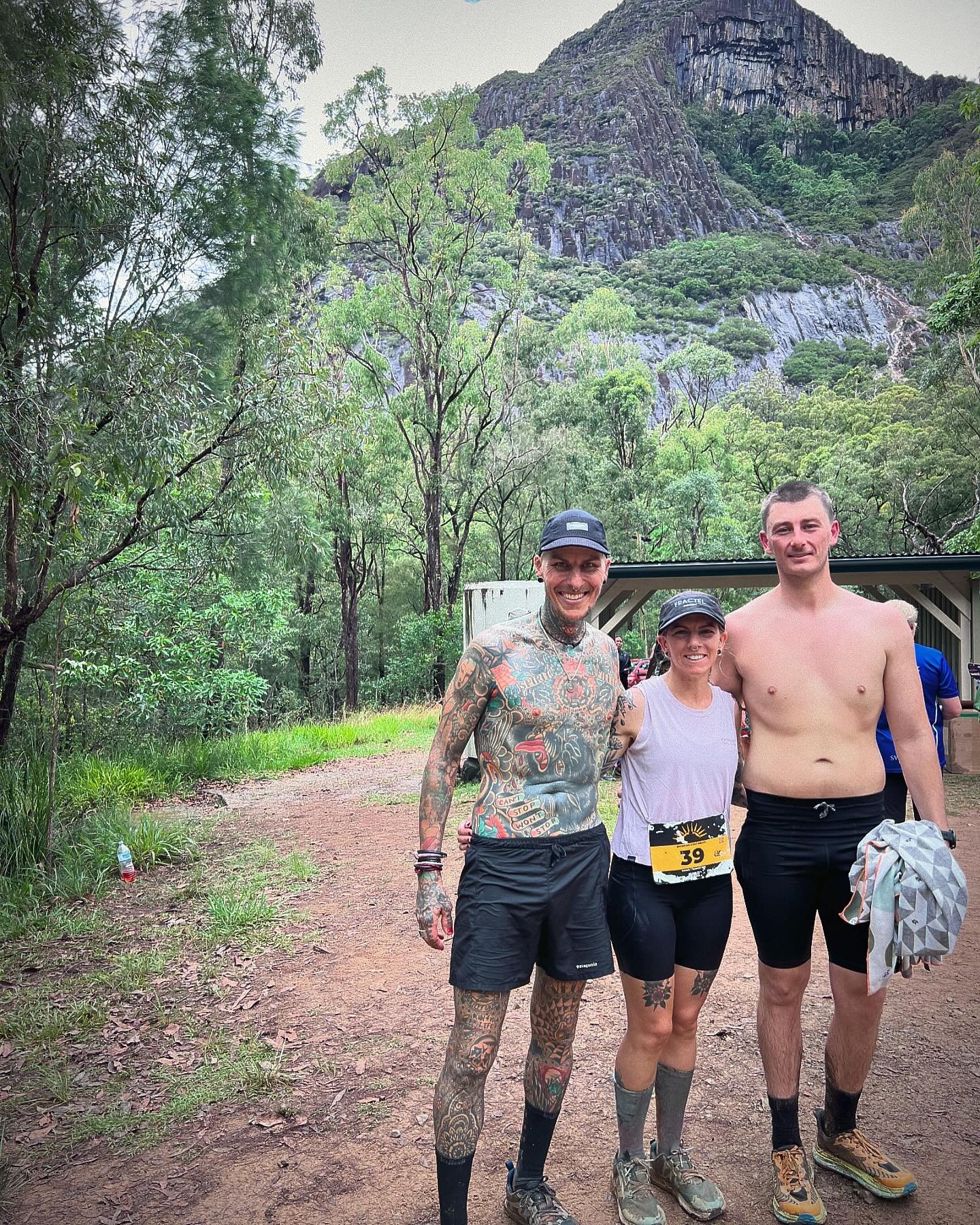 Such a sick day! 

A marathon at @runqueensland Beerwah at Daybreak with the wife @tegangrills and helped new friend Corey @coreymoore936 through his first! Then an epic lunch @vega_cafe_ and coffee and new rad venue @mourningroast 

Lastly the big s