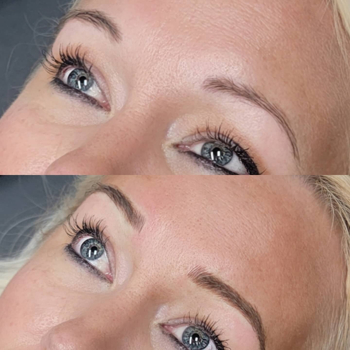 Look at this gorgeous lady!  Microblading is great for brows that have been over plucked.  90's over plucked brows...NO MORE.  Beautifully shaped...everyday!  To see more before and after pictures or to schedule an appointment,  follow @studiocink 

