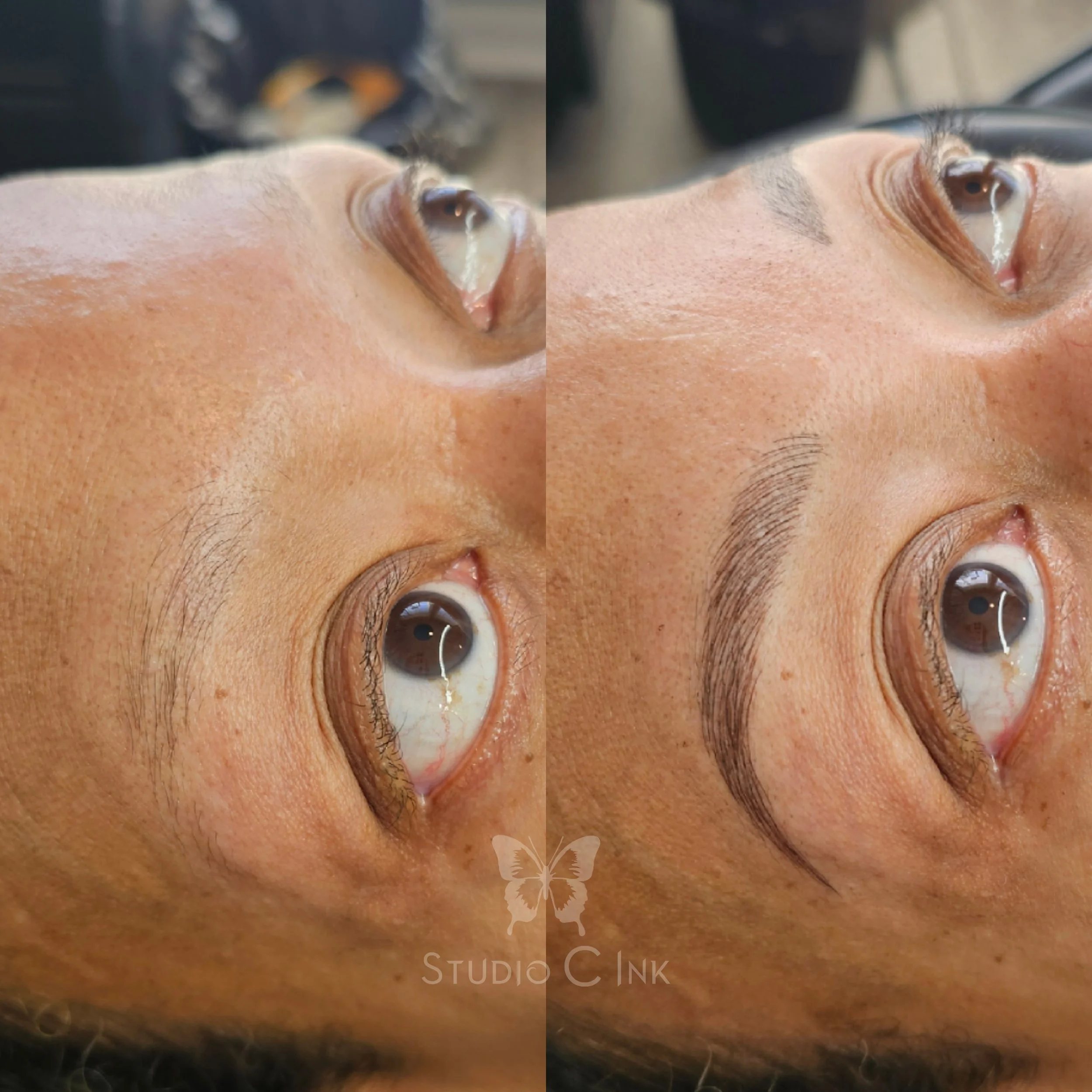 Natural brow tattoo