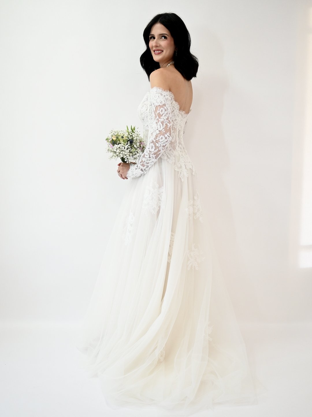 Handmade bridal gown at Nashville bridal boutique