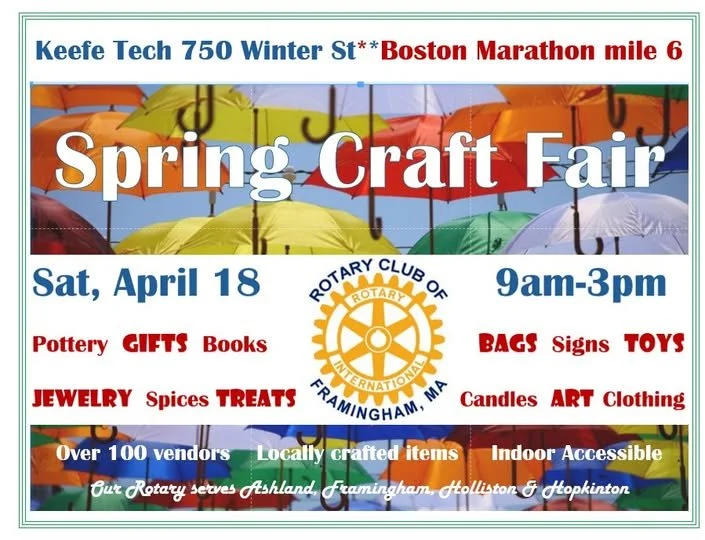 Rotary Club of Framingham Spring Craft Fair-