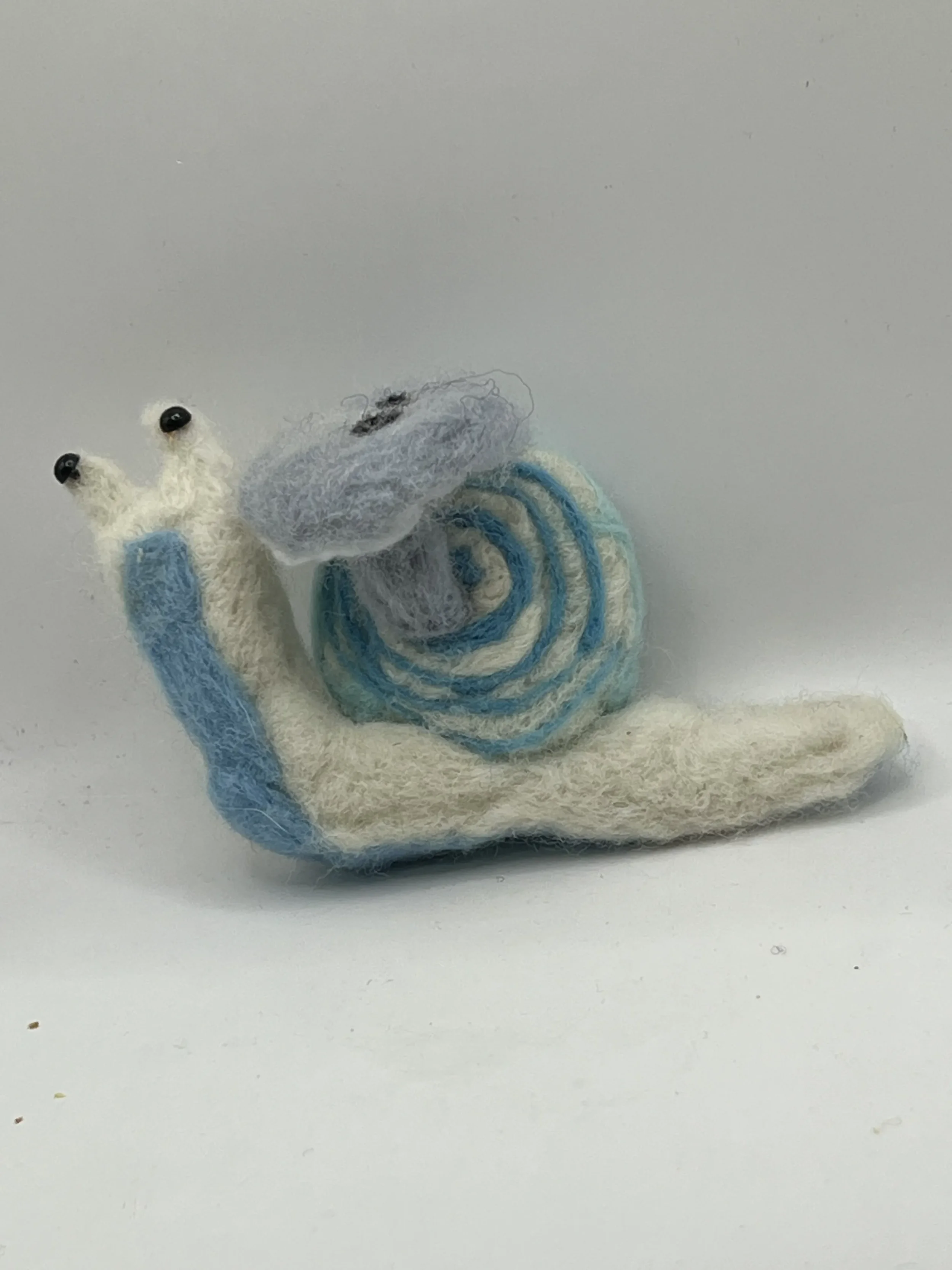 Felted Garden Snails