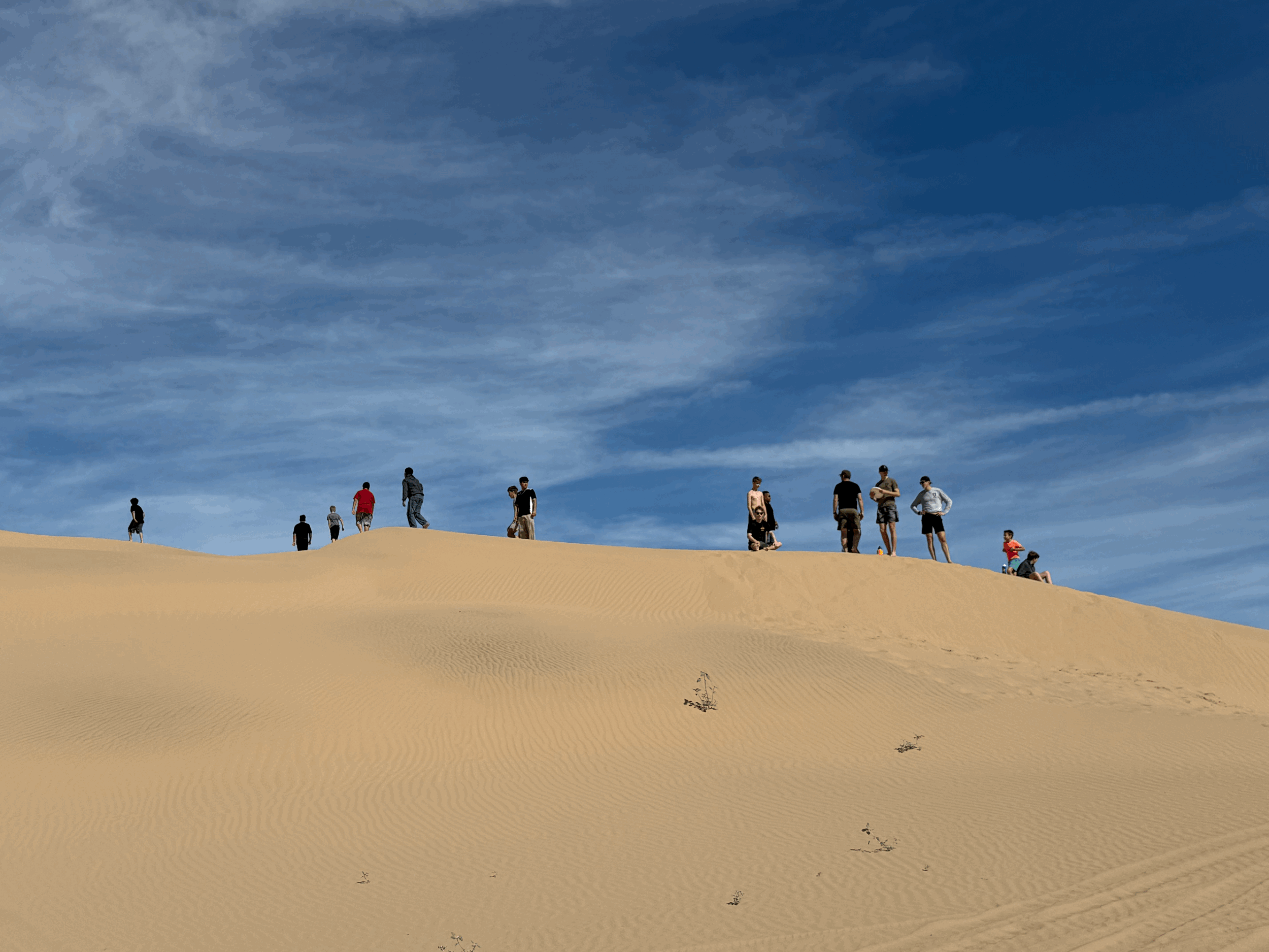 Valor goes to Mexico and plays frisbee and “futbol” in the Cuervitos Dunes