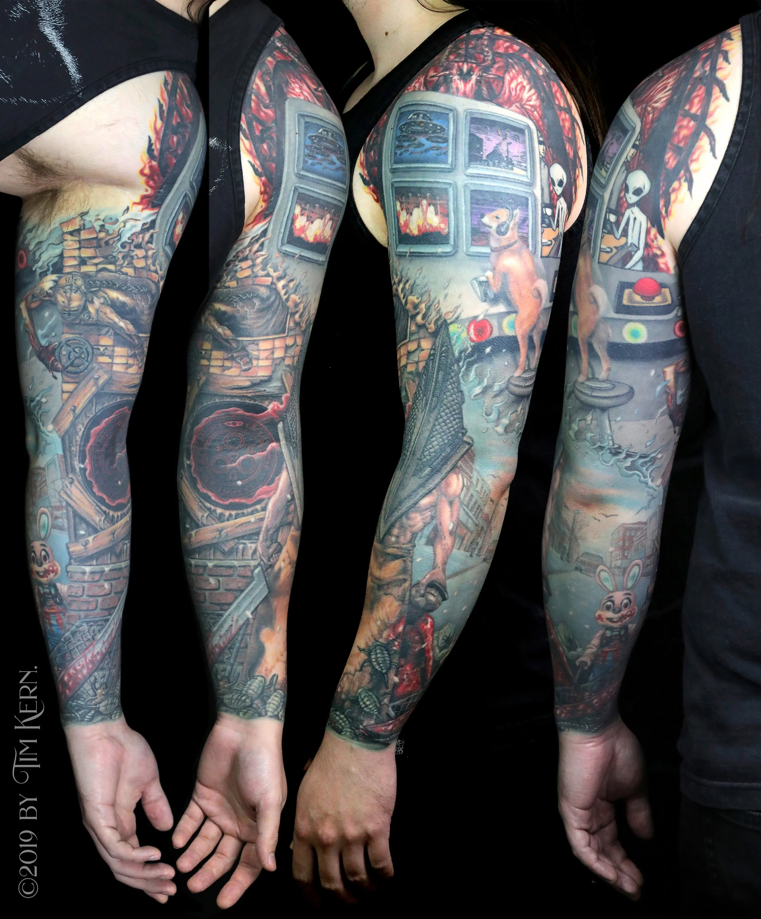 Justin-Whang-Healed-Silent-Hill-Video-Game-Pyramid-Head-Shiba-Inu-Baphomet-Sleeve-Tattoo-copy.jpg