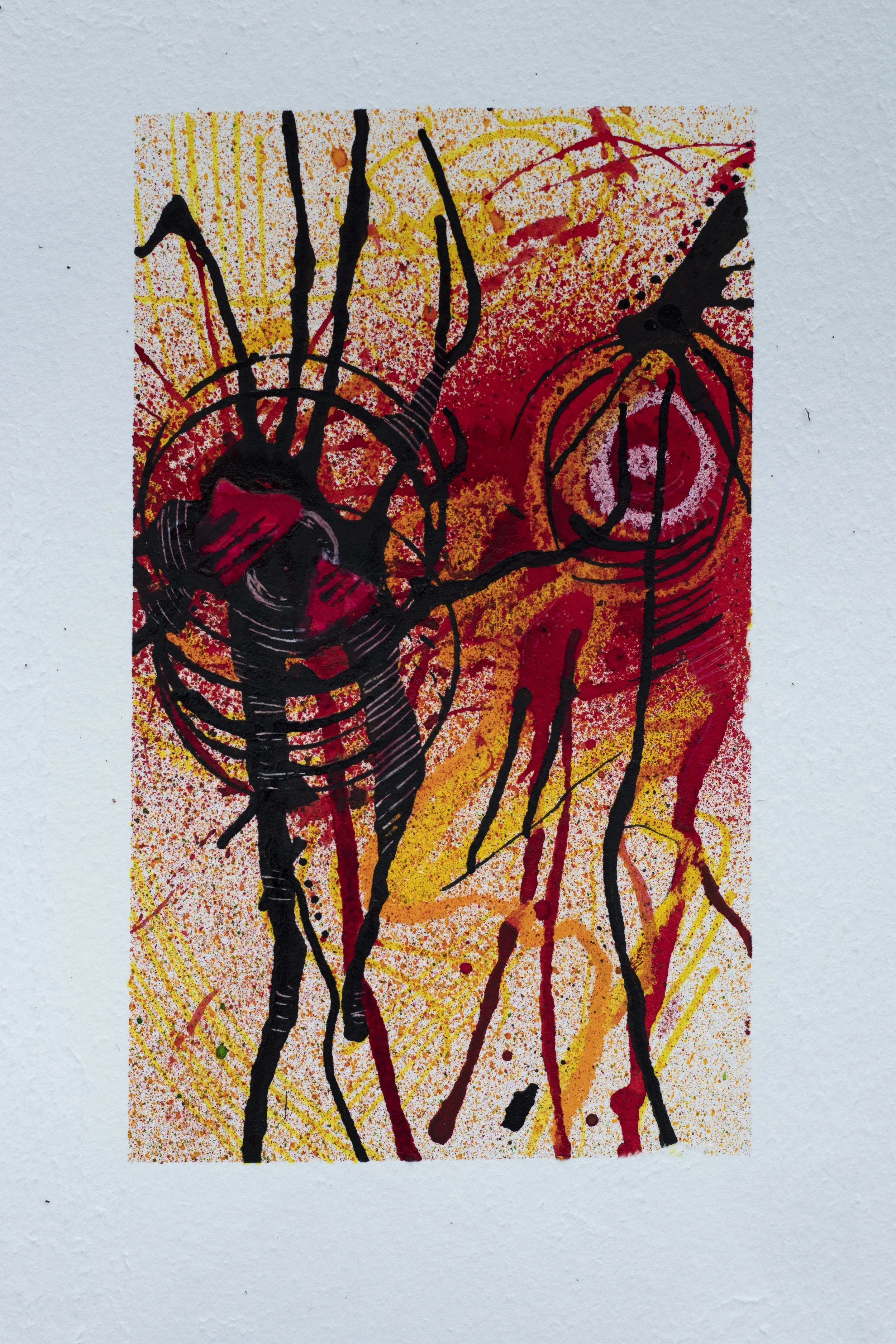 Mixed media abstract piece apart of my subconsious expression series