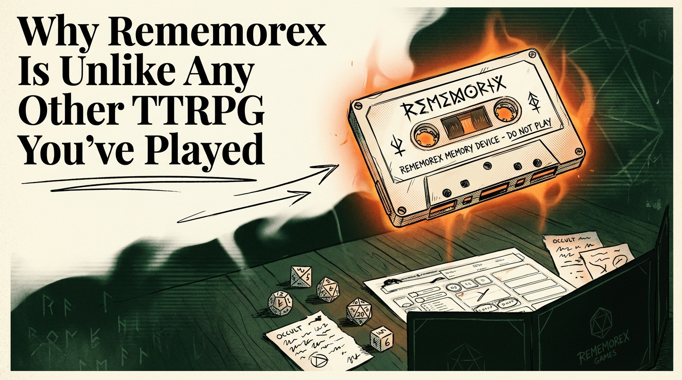 Why Rememorex Is Unlike Any Other TTRPG You've Played
