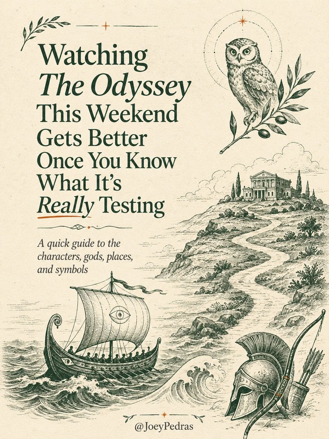 The Odyssey isn&rsquo;t just a story about surviving monsters. It&rsquo;s about whether a person can endure war, temptation, pride, grief, and time without becoming unrecognizable to the home waiting for him. Watch the ancient gods, the rules of hosp