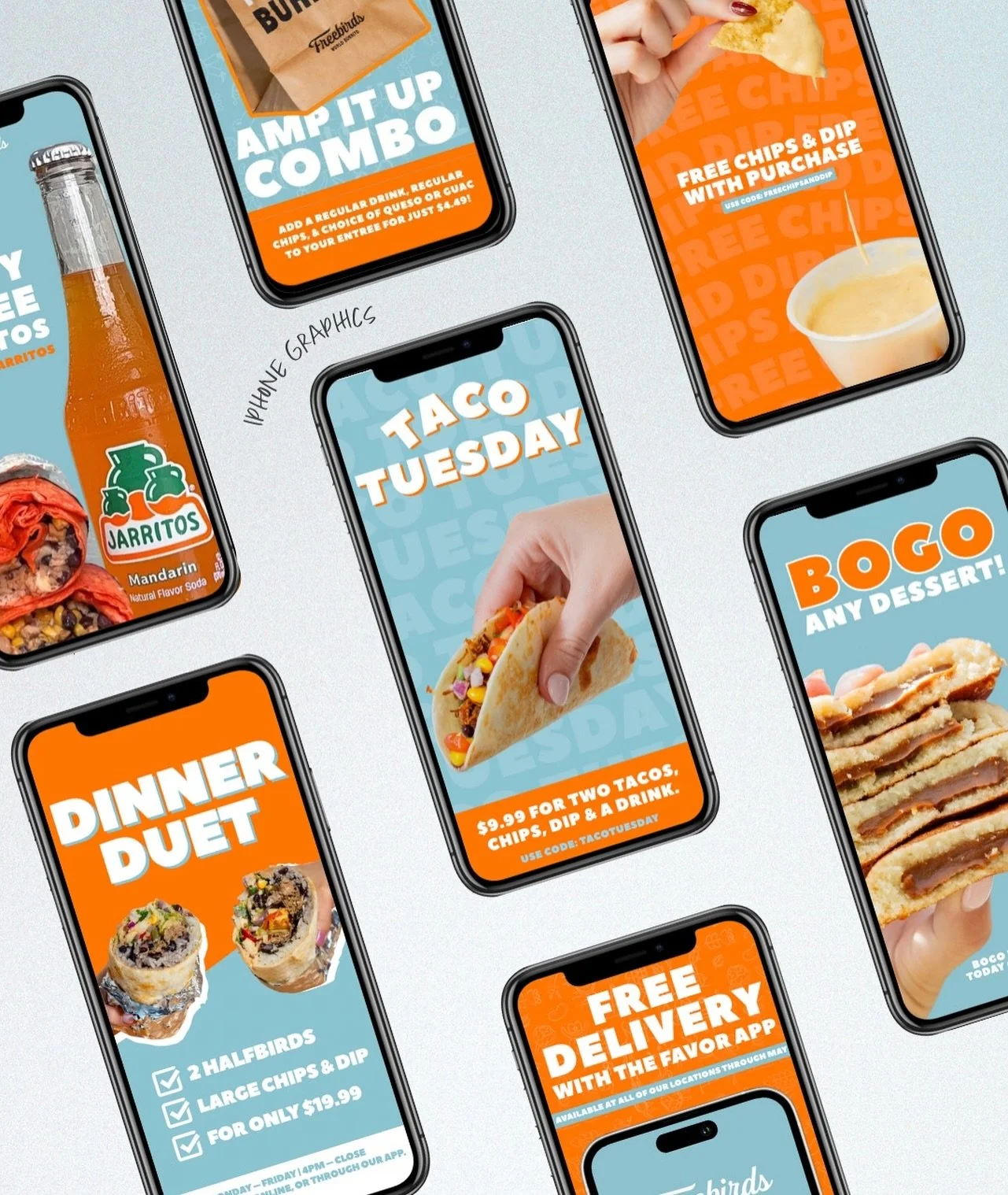 It&rsquo;s National Taco Day and we couldn&rsquo;t help but share our fun and vibrant graphics for #ncoclient Freebirds! 🌮