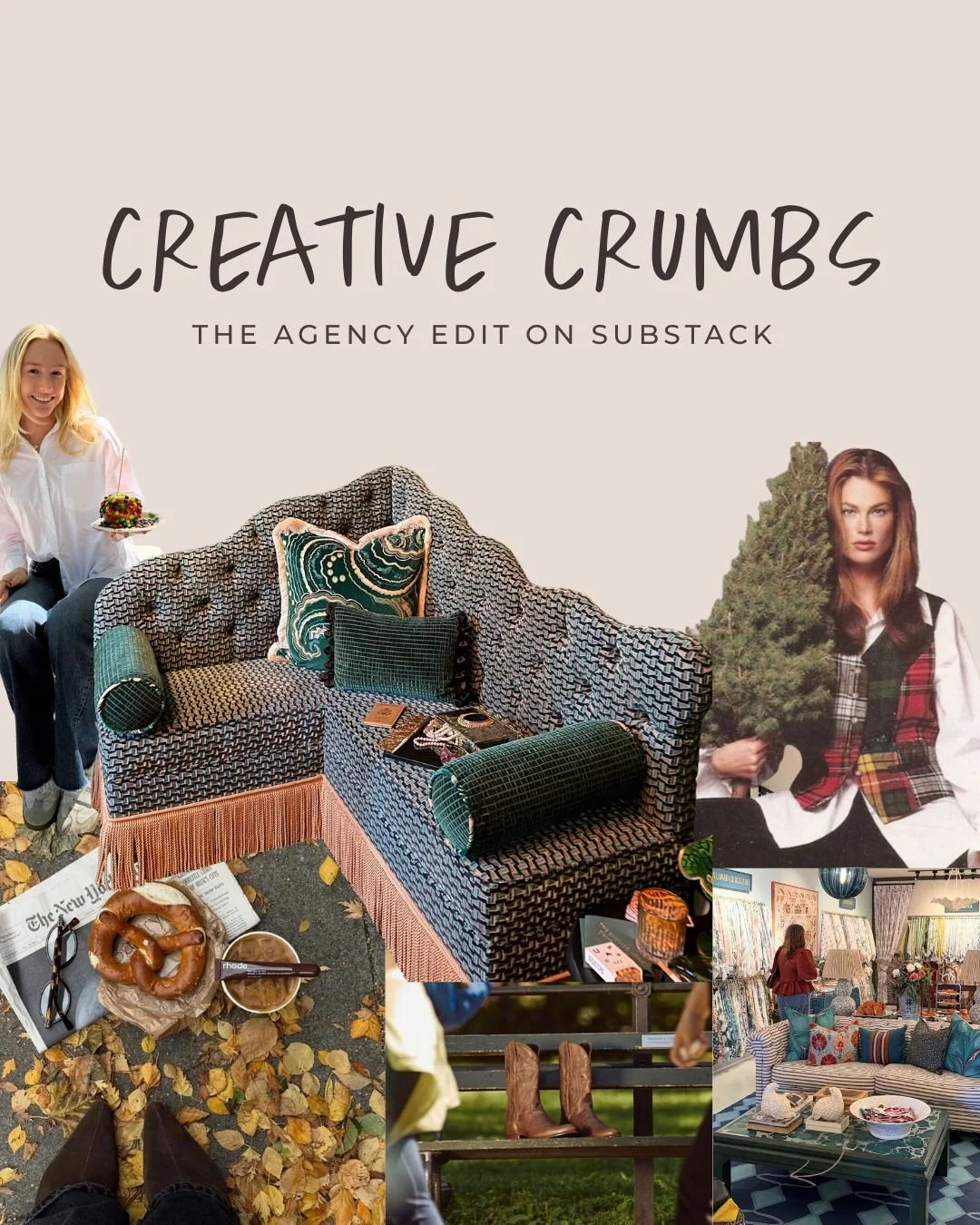 Our newest Creative Crumbs are here and filled with all of the inspiration + campaigns we can't stop talking about! 

From Jacquemus&rsquo; sentimental tribute, to the classic 1995 J.Crew catalog, these nostalgic moments shaped our holiday thinking. 