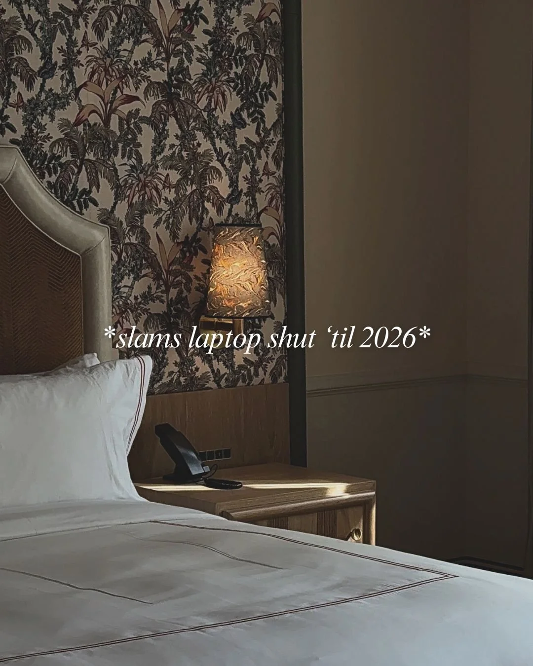 See ya in 2026! 🕺🏻✨

*inspired by @sunday.scaries