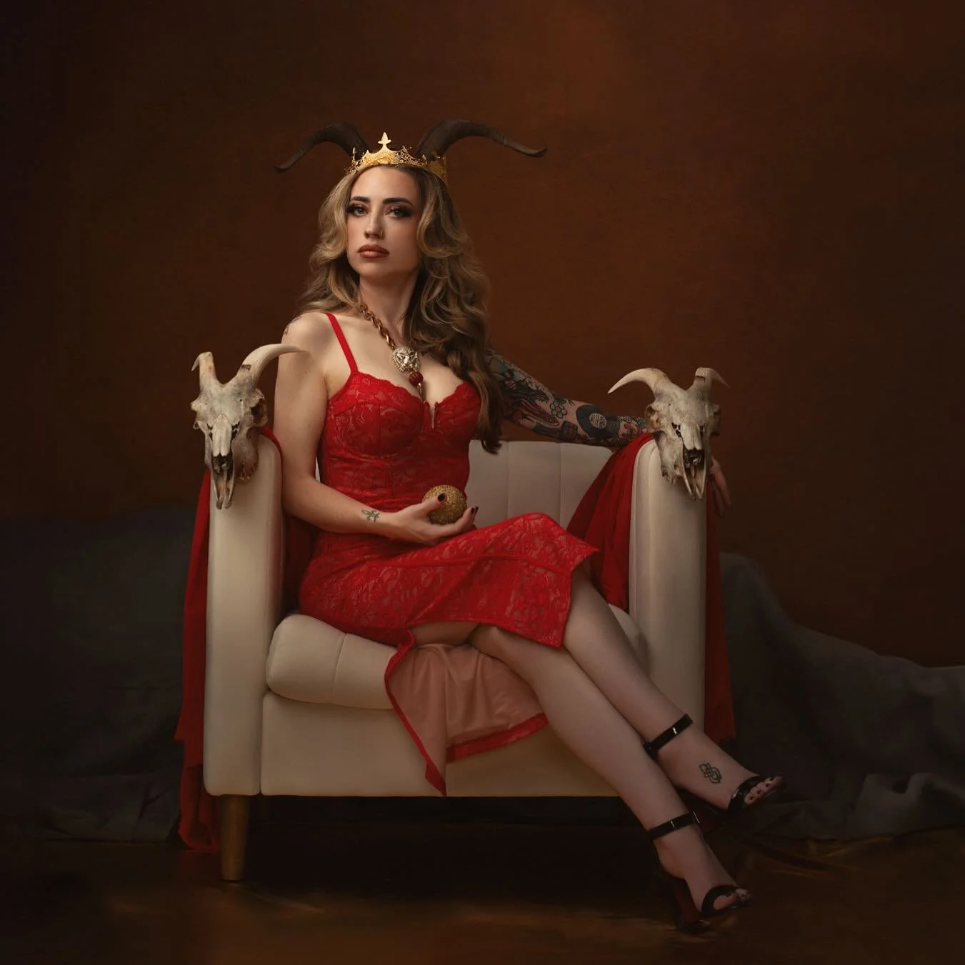 Do not wait for a coronation, the greatest emperors crown themselves. - Robert Greene

The Emperor in the Tarot is all about structure, stability, assertiveness &amp; power. Masculine Aries energy. 

Want to be featured in our fine art Tarot deck? Yo