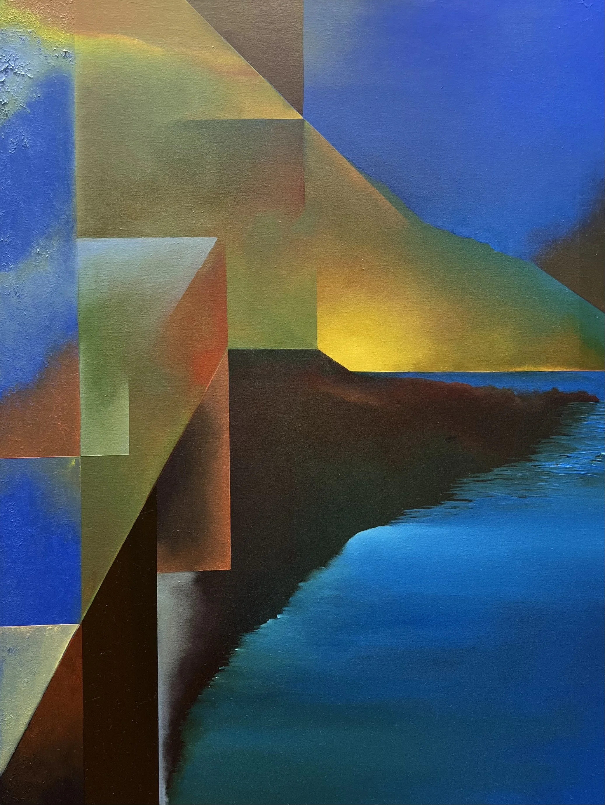 Collision (30 in. x 40 in.) $1450 Unframed