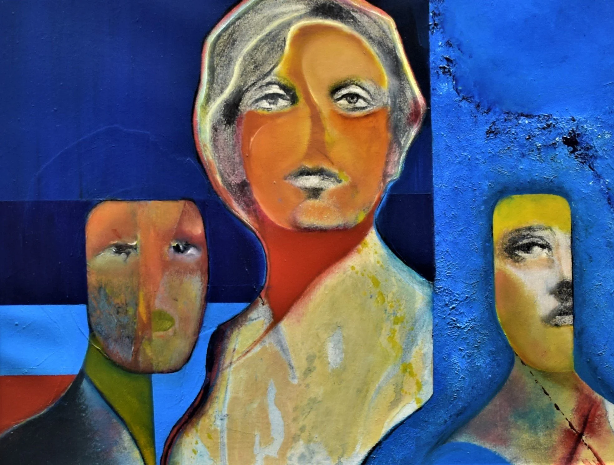 Triad  (18 in. x 24 in.)  $1500 Framed