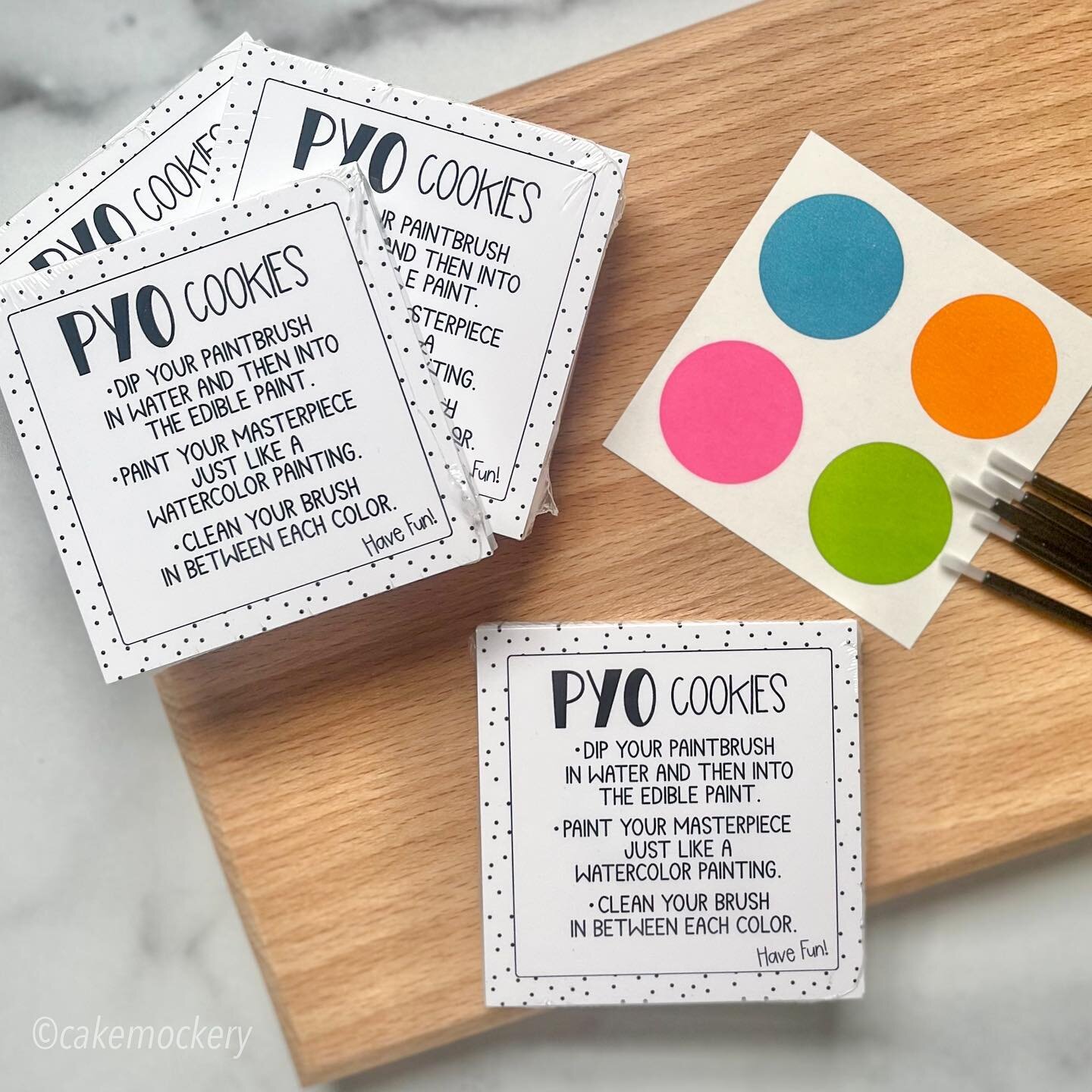 Just loaded in the shop!!!! Physical generic PYO instructional cards!  3.25&rdquo; square cards made to size match the popular paint palettes!  They work for any design paint your own style out there!  Available in packs of 25 or bundles of 100!