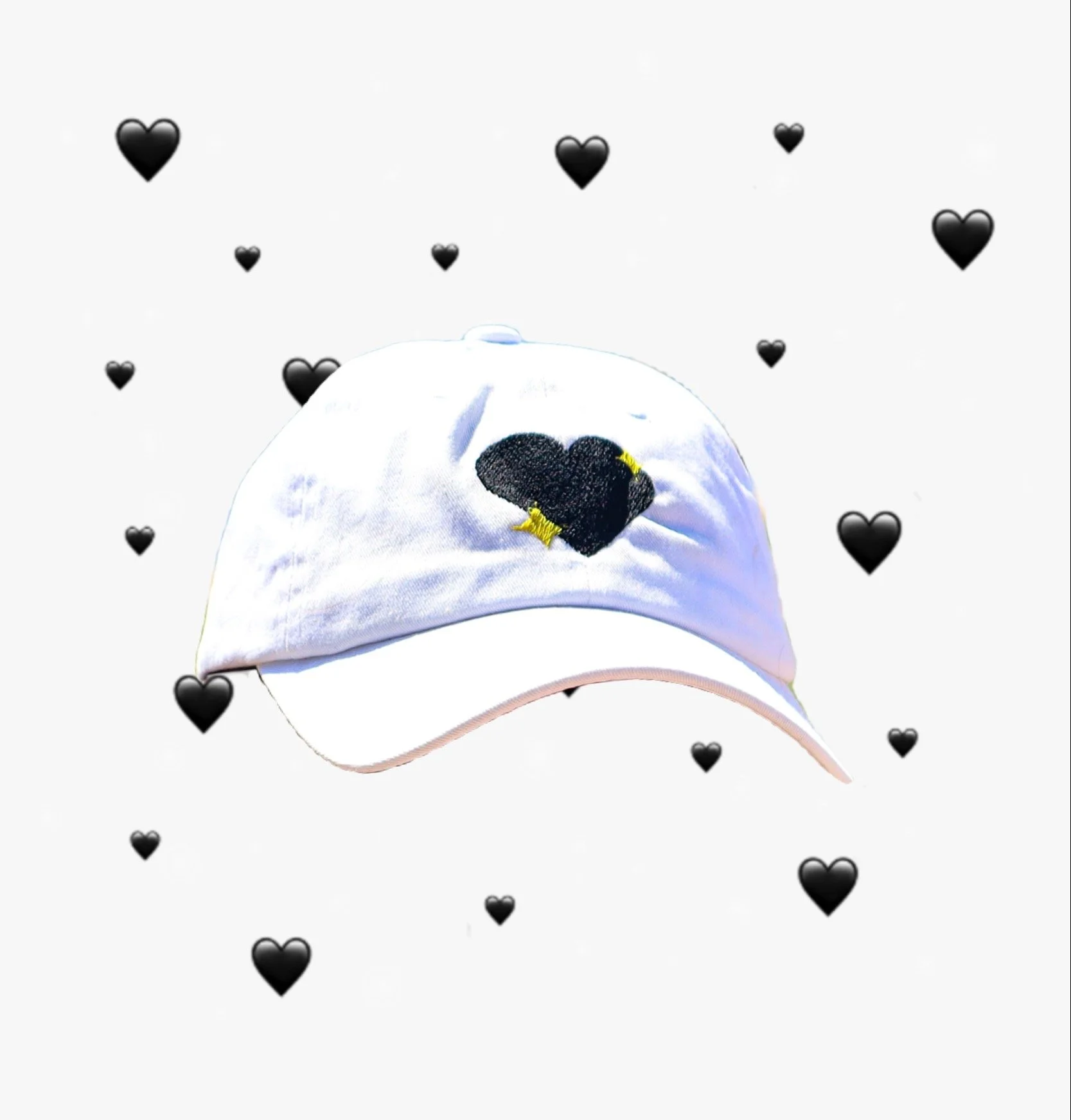 Black Heart Emoji Hat