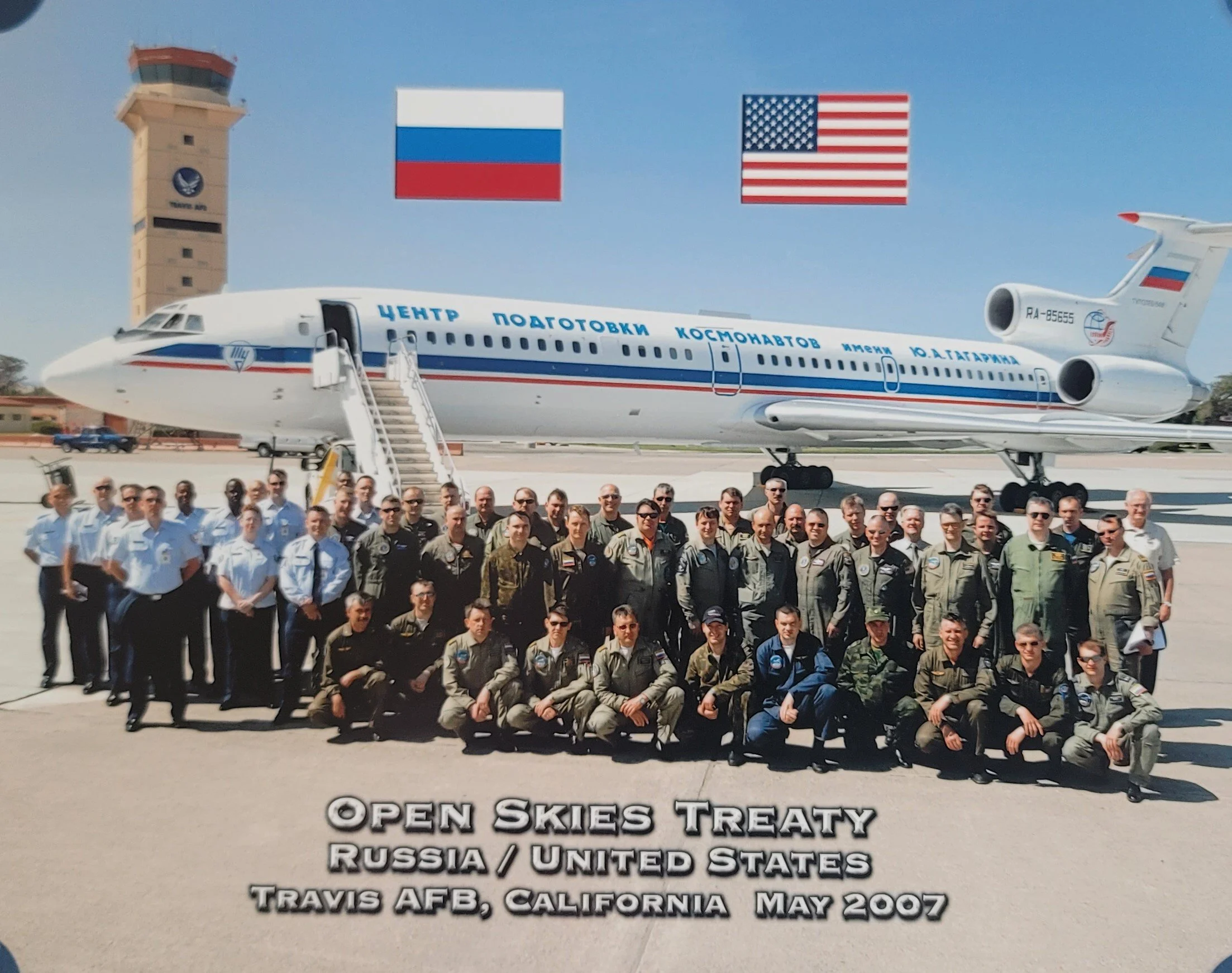 Russian OPEN SKIES Treaty Aircraft Tu-154 "Yuri Gagarin" at Travis AFB, CA, 2007