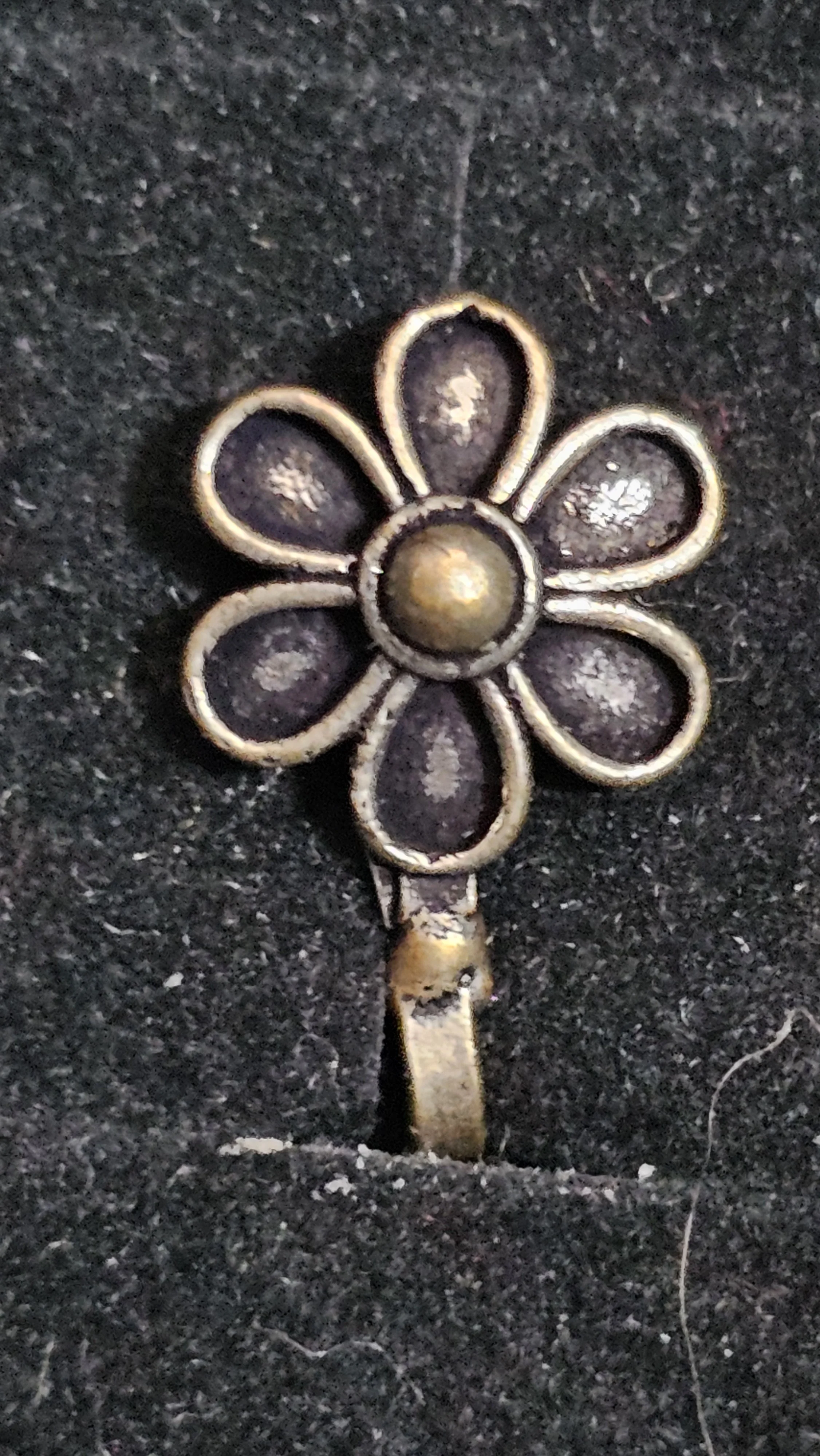 Nose Clip - Silver Flower 3