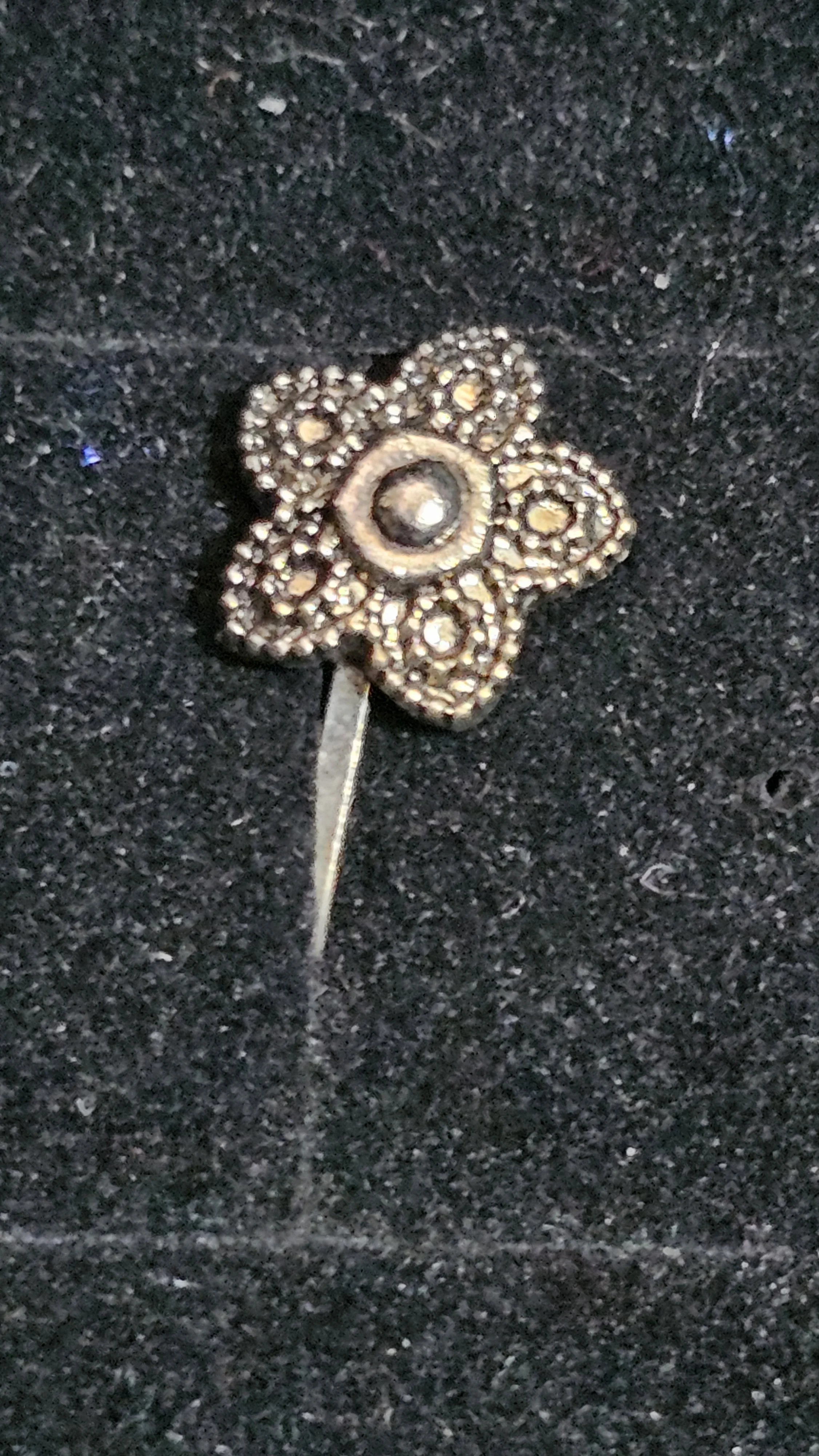 Nose Clip - Silver Flower 1