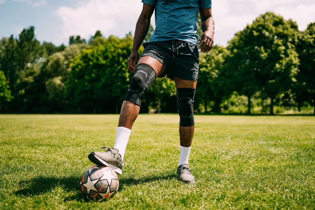 soccer player with knee pain