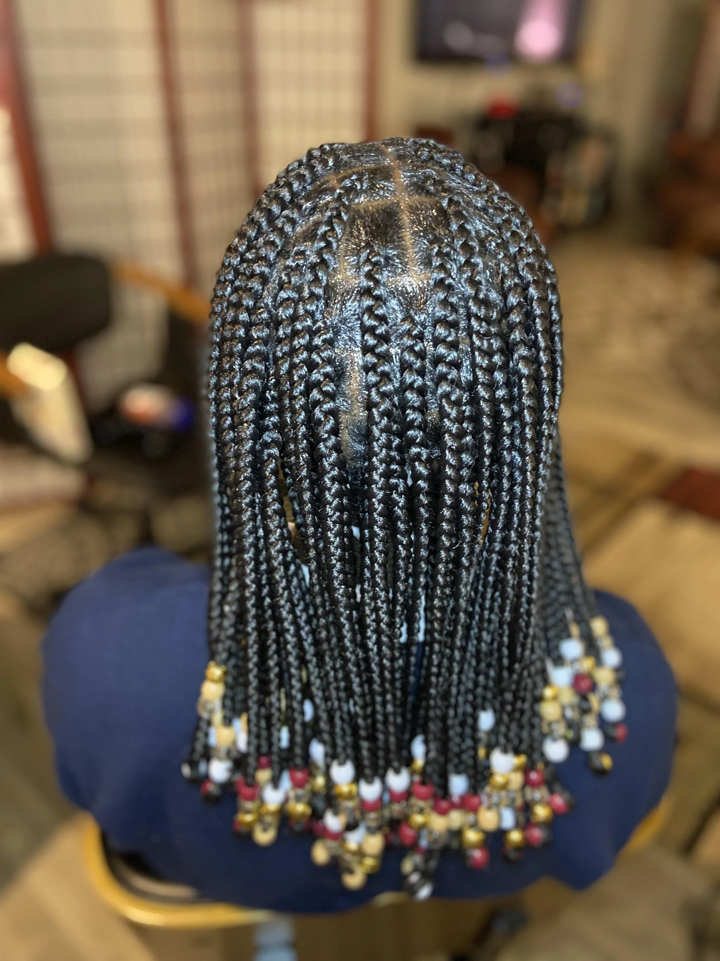 Knotless with beads