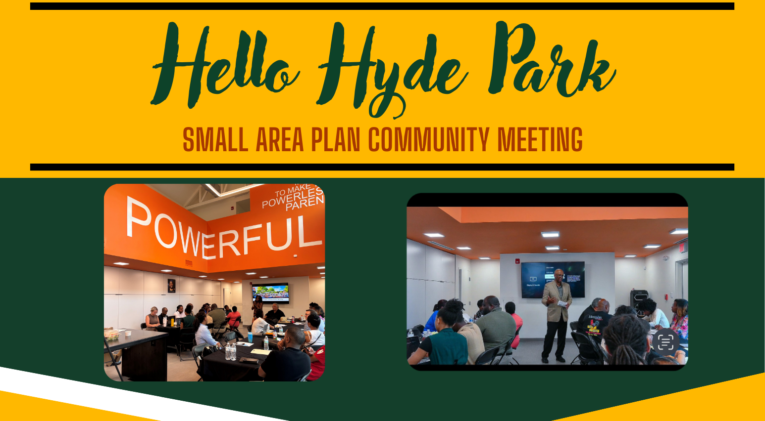Hyde Park Small Area Plan Community Meeting