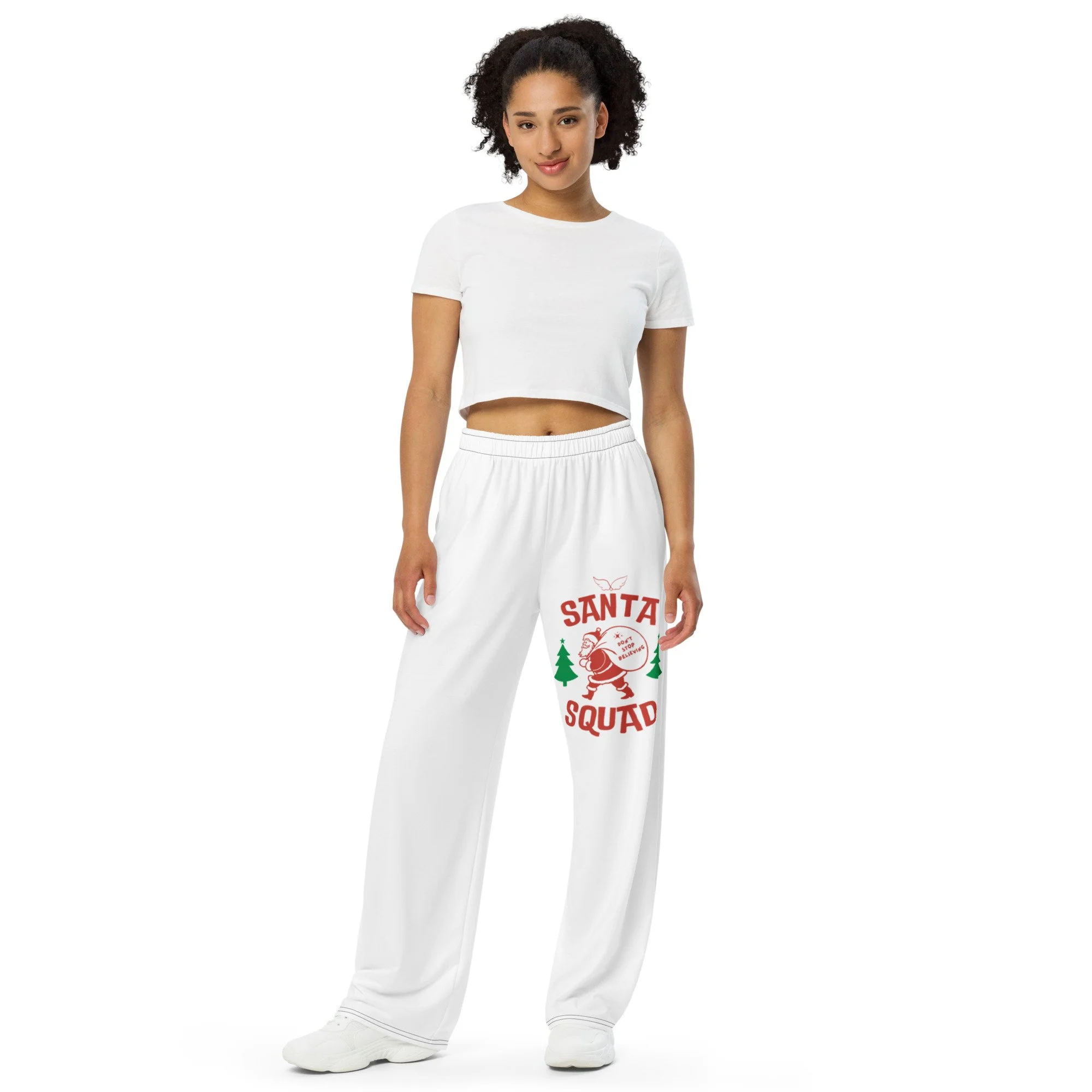 All-over print unisex wide-leg pants