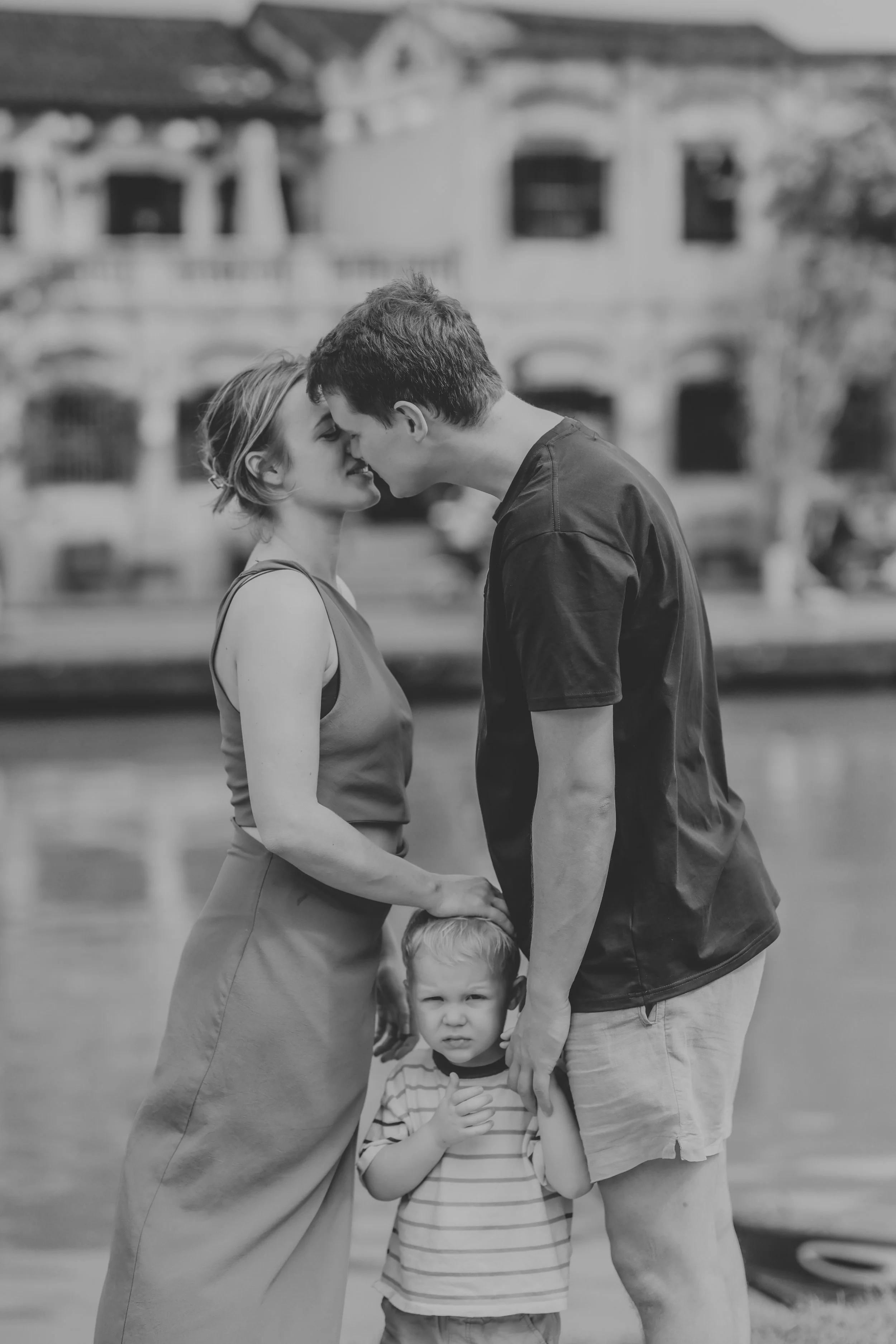 Couple working on their intimate relationship despite the challenges of early parenthood.