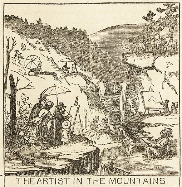 Detail from Sketches among the Catskill Mountains - Harper's Weekly (July 21, 1866)