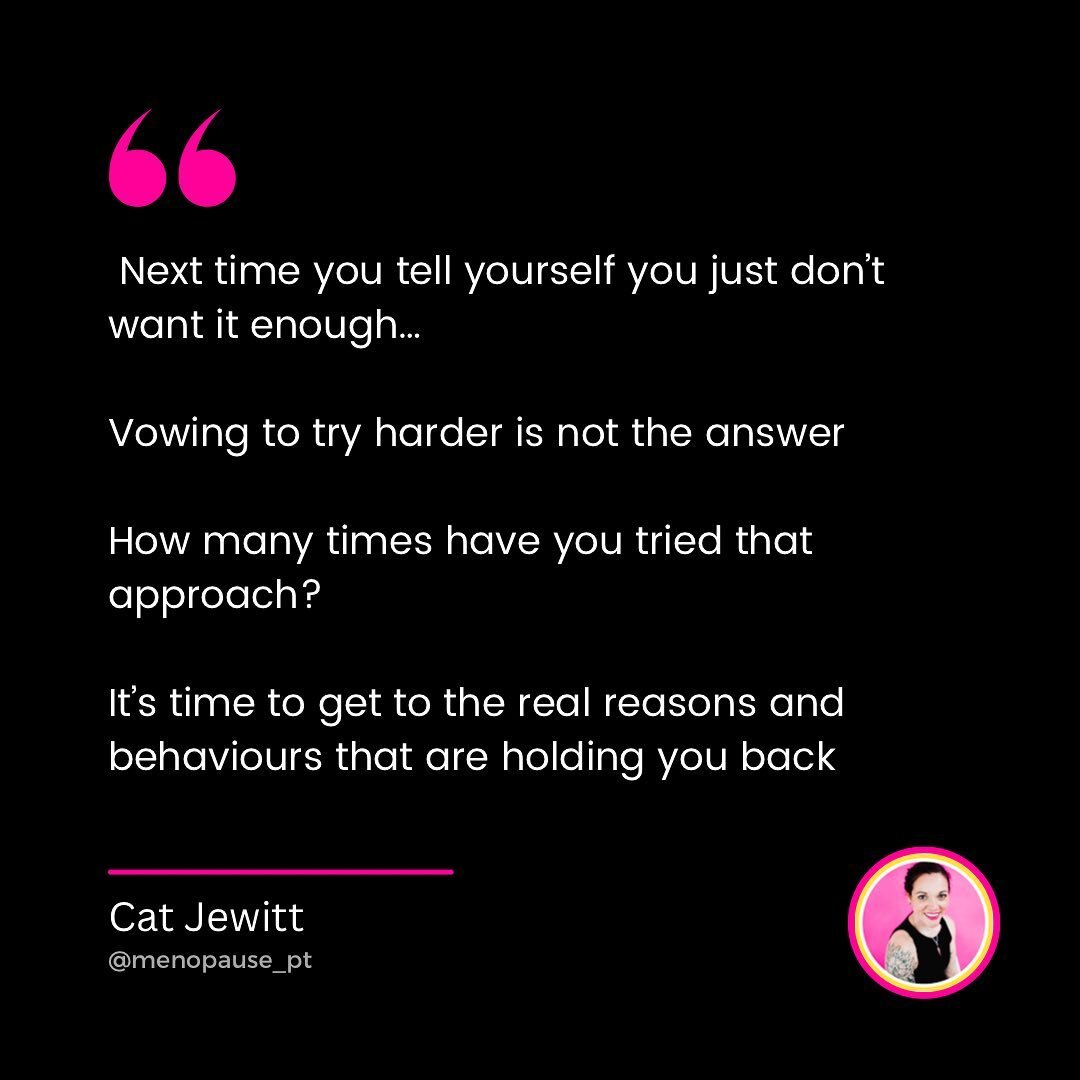 How many times have you told yourself this time you&rsquo;ll do it..
-
Starting over and you will stick to it this time?
-
Motivation isn&rsquo;t the issue
-
It&rsquo;s time to take a different approach, looking at the behaviours and beliefs that inf
