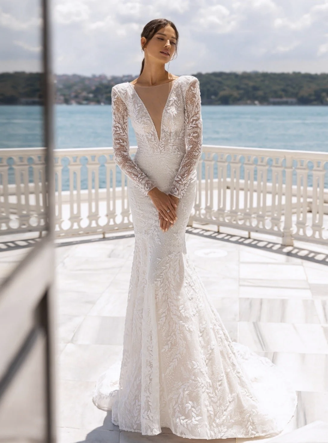 Diane+mermaid+style+fit+and+flare++long+sleeve+embossed+lace+tulle+wedding+dress+with+illusion+neckline_Spellbound+Bridal+Wicklow+Ireland.png