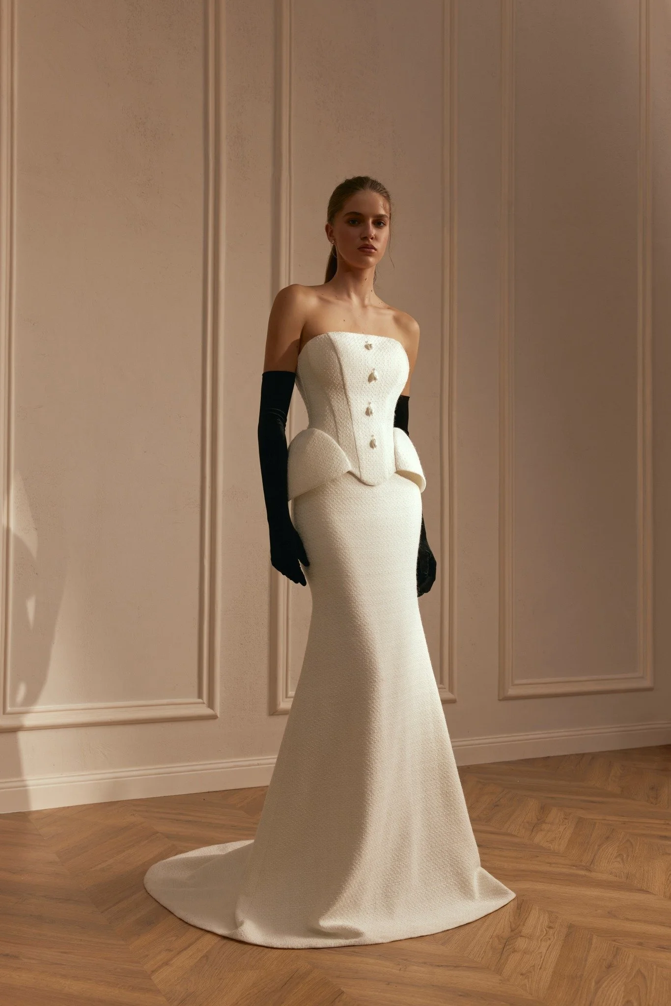 The MONICA mermaid style bridal corset and skirt set from Spellbound Bridal, Wicklow.