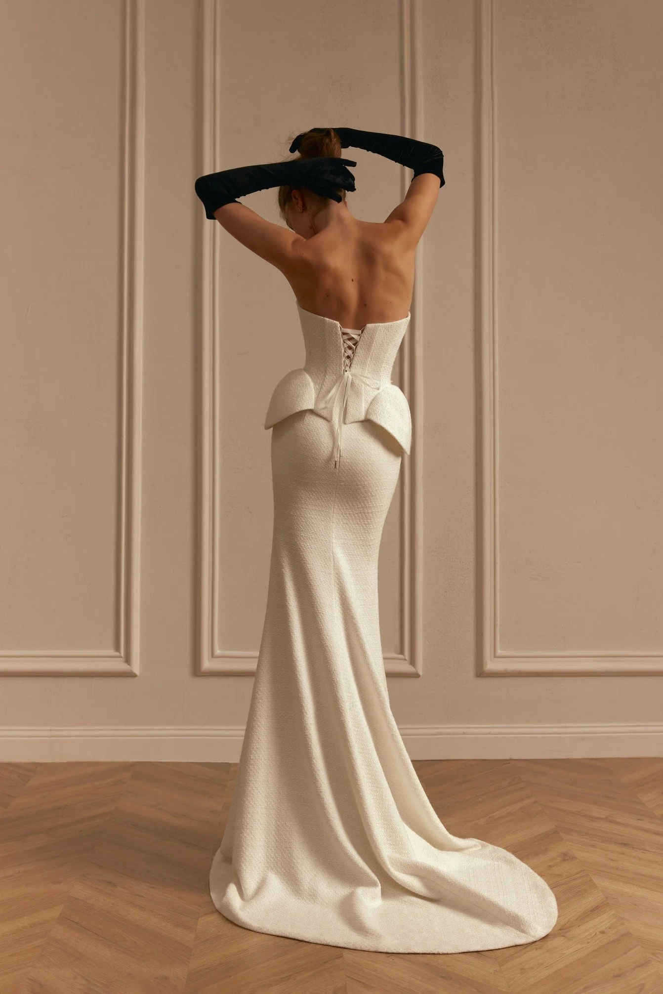 The MONICA mermaid style bridal corset and skirt set from Spellbound Bridal, Wicklow.