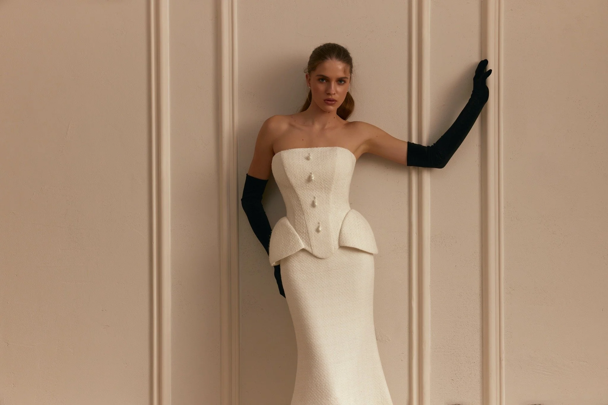 The MONICA mermaid style bridal corset and skirt set from Spellbound Bridal, Wicklow.