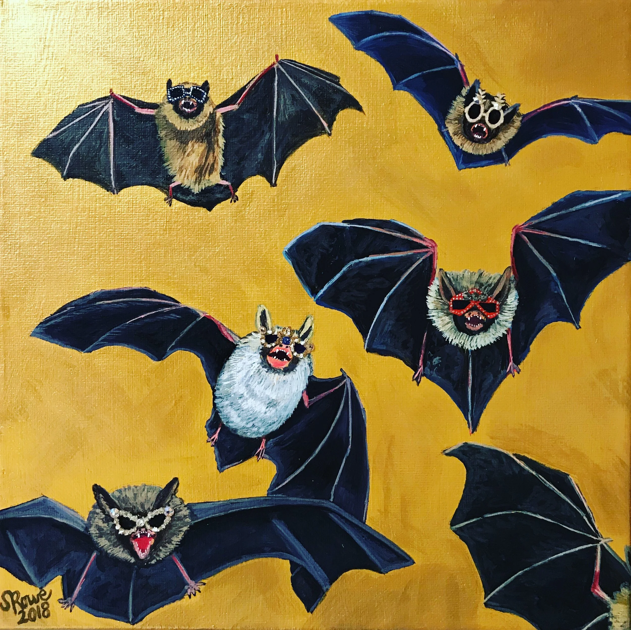 "Future's So Bright" | Acrylic and Swarovski on canvas | 2018 | NFS