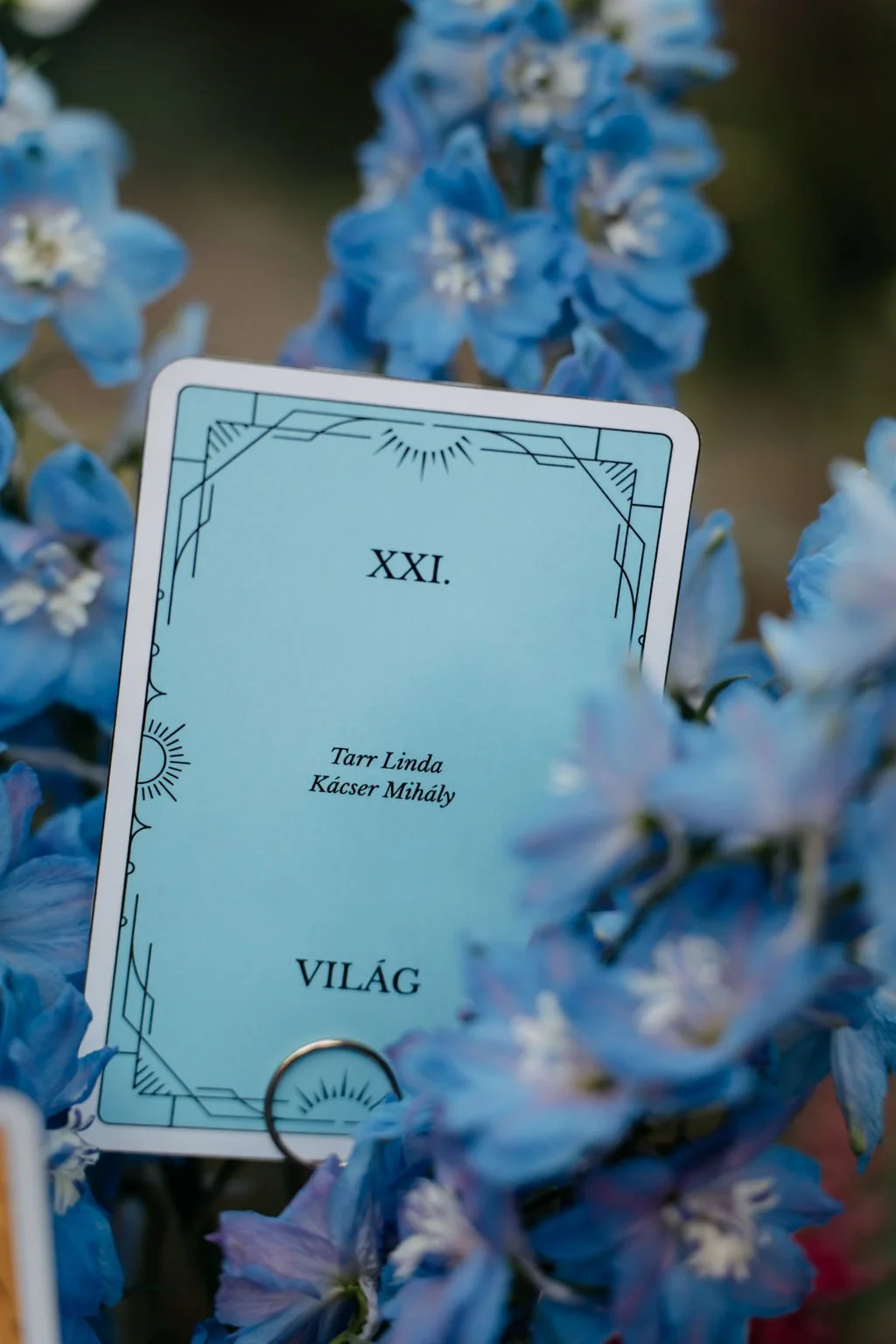 őszi asztalszám tarot kártya asztalnév MONA Dsign