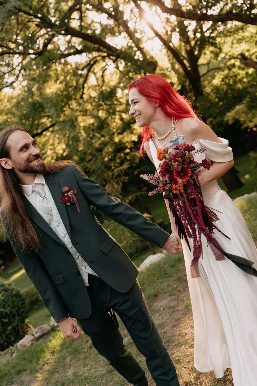 Modern sötét Őszi Esküvői dekoráció MONA Design