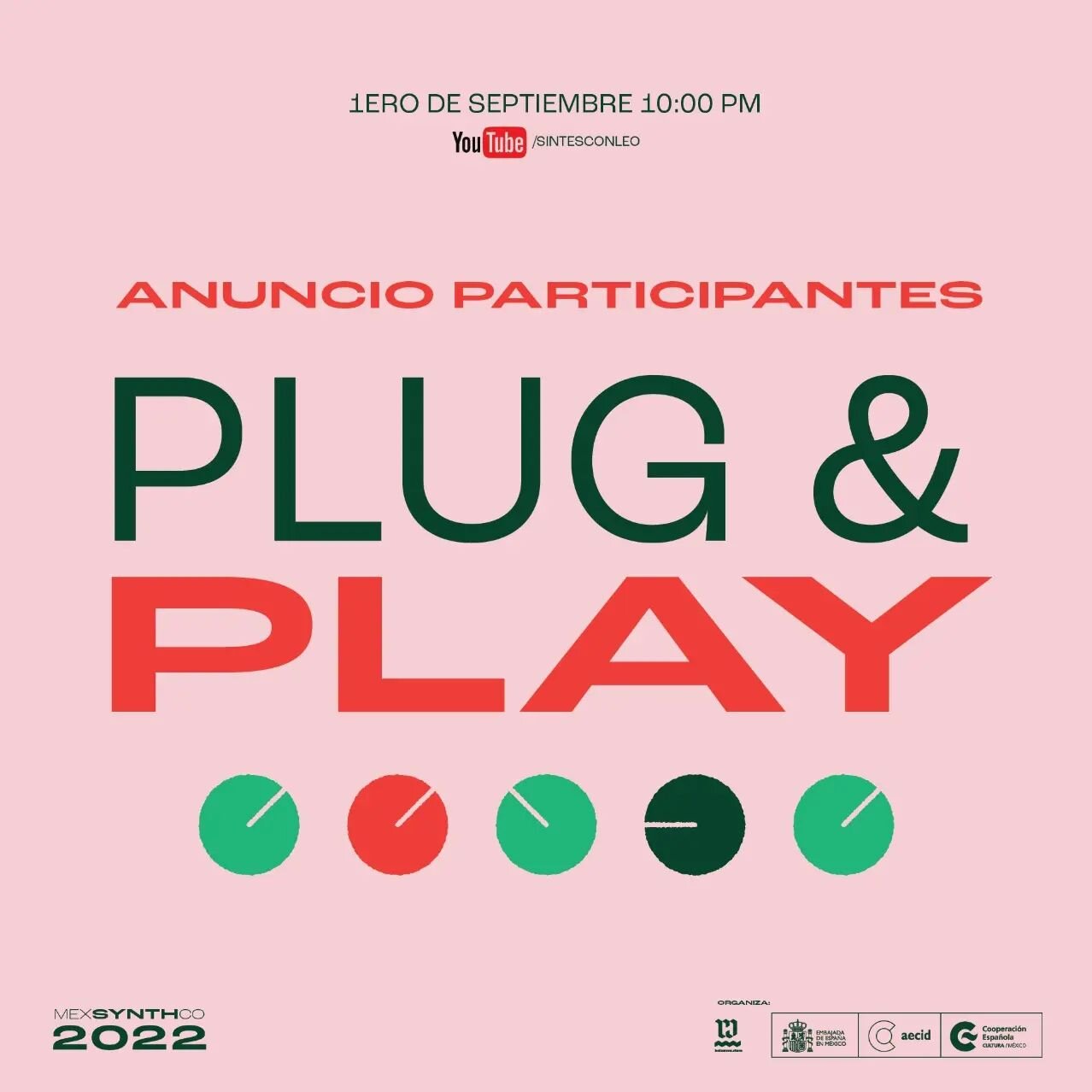 Hoy tengo el gran honor de dar el resultado que el incre&iacute;ble jurado me comparti&oacute;.

Grandes propuestas fueron elegidas y haremos el anuncio oficial de la convocatoria #plugandplay22 de @mexsynthco el d&iacute;a de hoy a las 10 PM hora CD