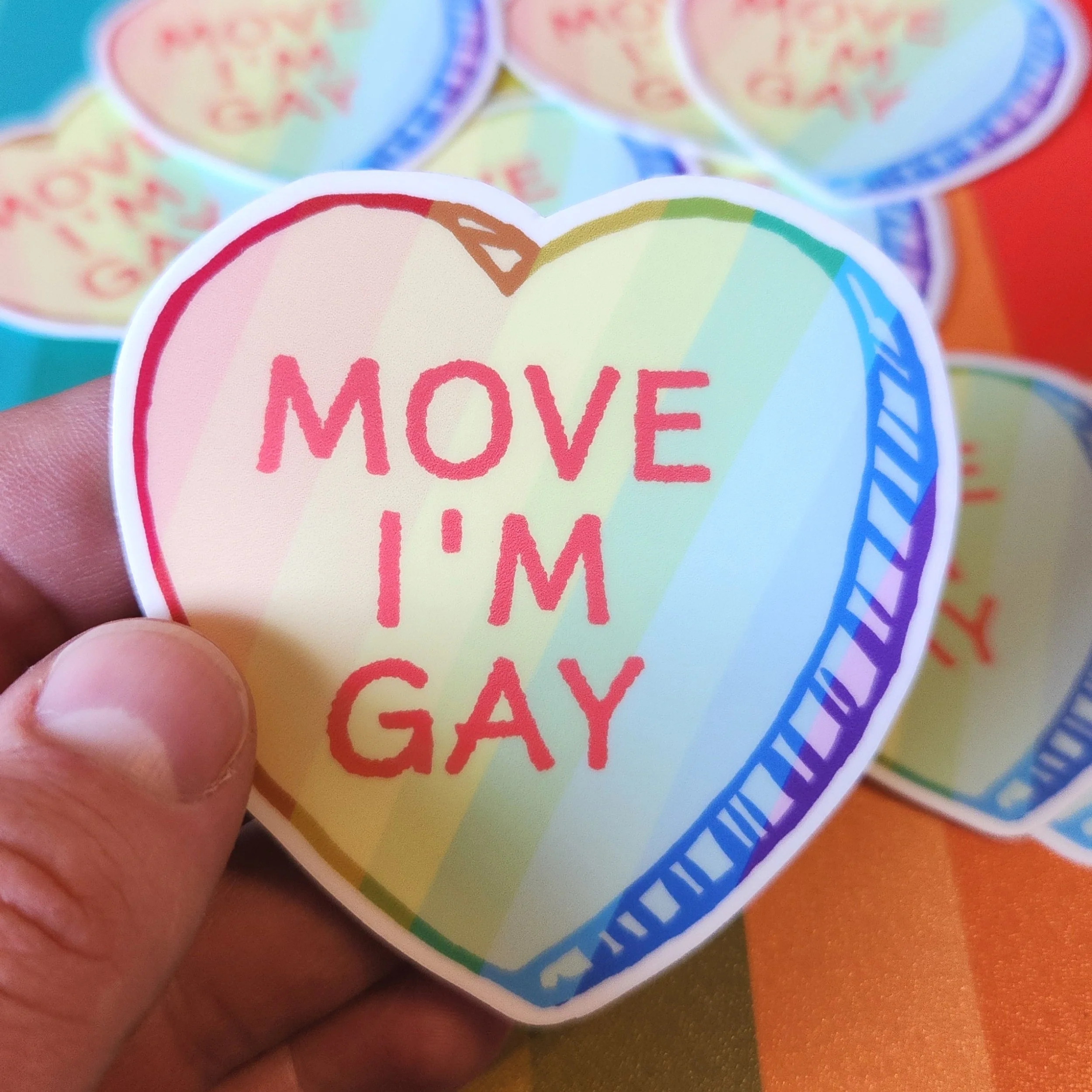 Move I'm Gay Sticker