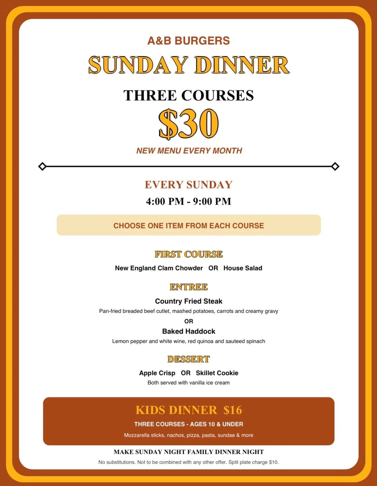 Sunday Dinner