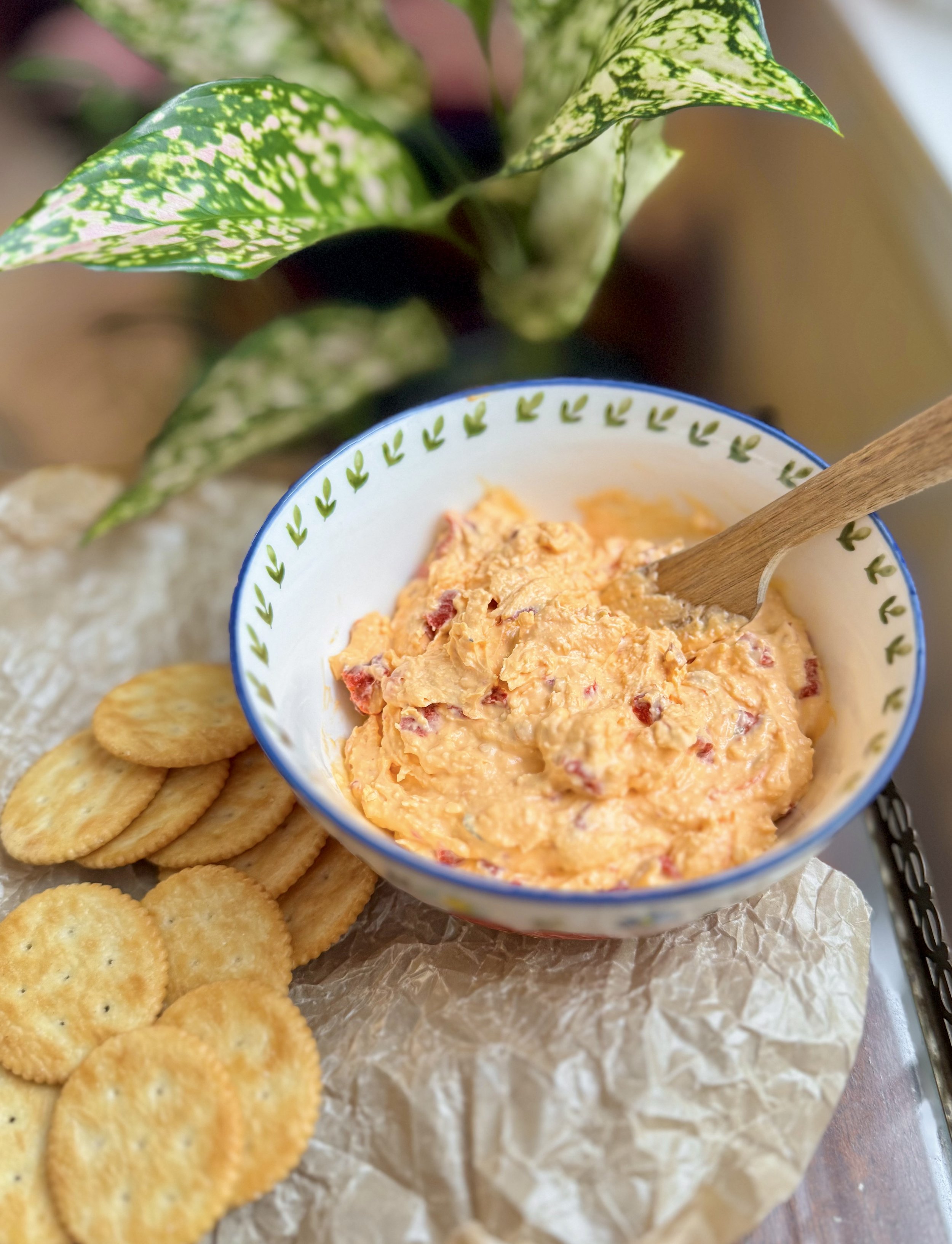 Roasted Red Pepper &amp; Calabrian Chili Cheese Dip