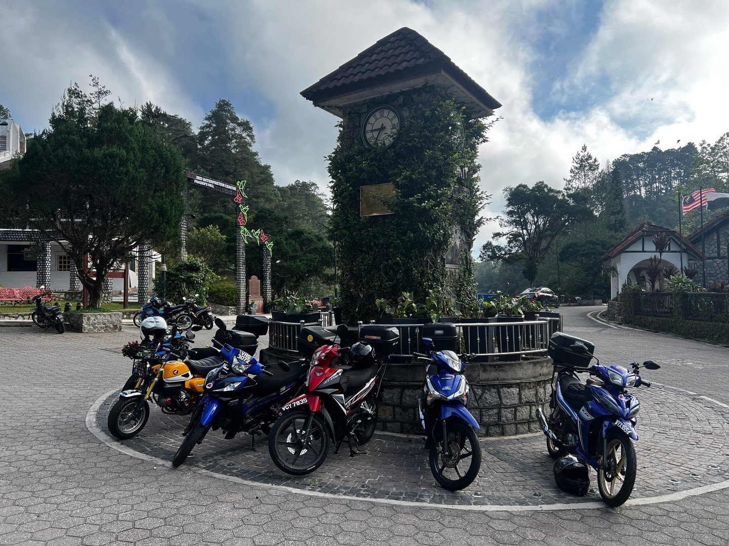 Frasers Hill Clock Tower. More like a clock podium to be honest but the whole area is very cool and worth a visit. ⁠
⁠
- Small Bike Stuff