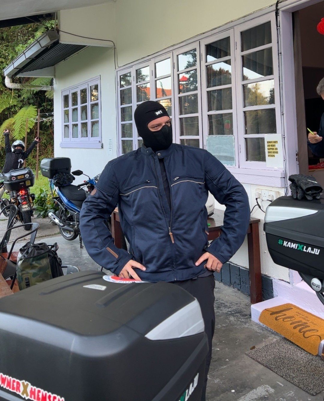 In the Cameron Highlands, about to hit the road! Temperature up here was much easier to handle than the low lying areas.⁠
⁠
- Small Bike Stuff