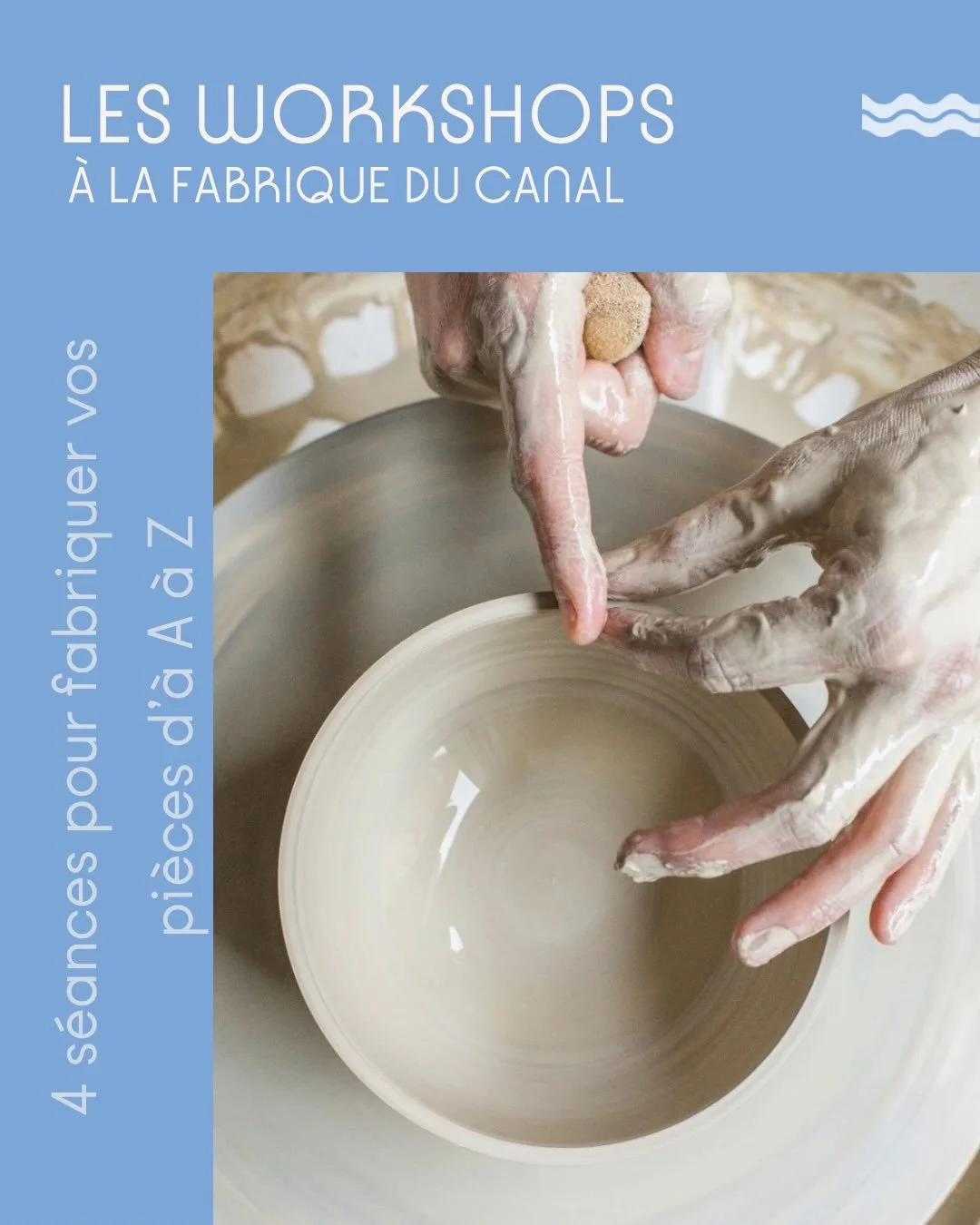 💥LES WORKSHOPS SONT EN LIGNE !💥
Si vous voulez d&eacute;couvrir toutes les &eacute;tapes et fabriquer vos pi&egrave;ces de A &agrave; Z c&rsquo;est le format id&eacute;al !

Choisissez un cr&eacute;neau et passez 1 mois avec nous ! 

> Au tourna