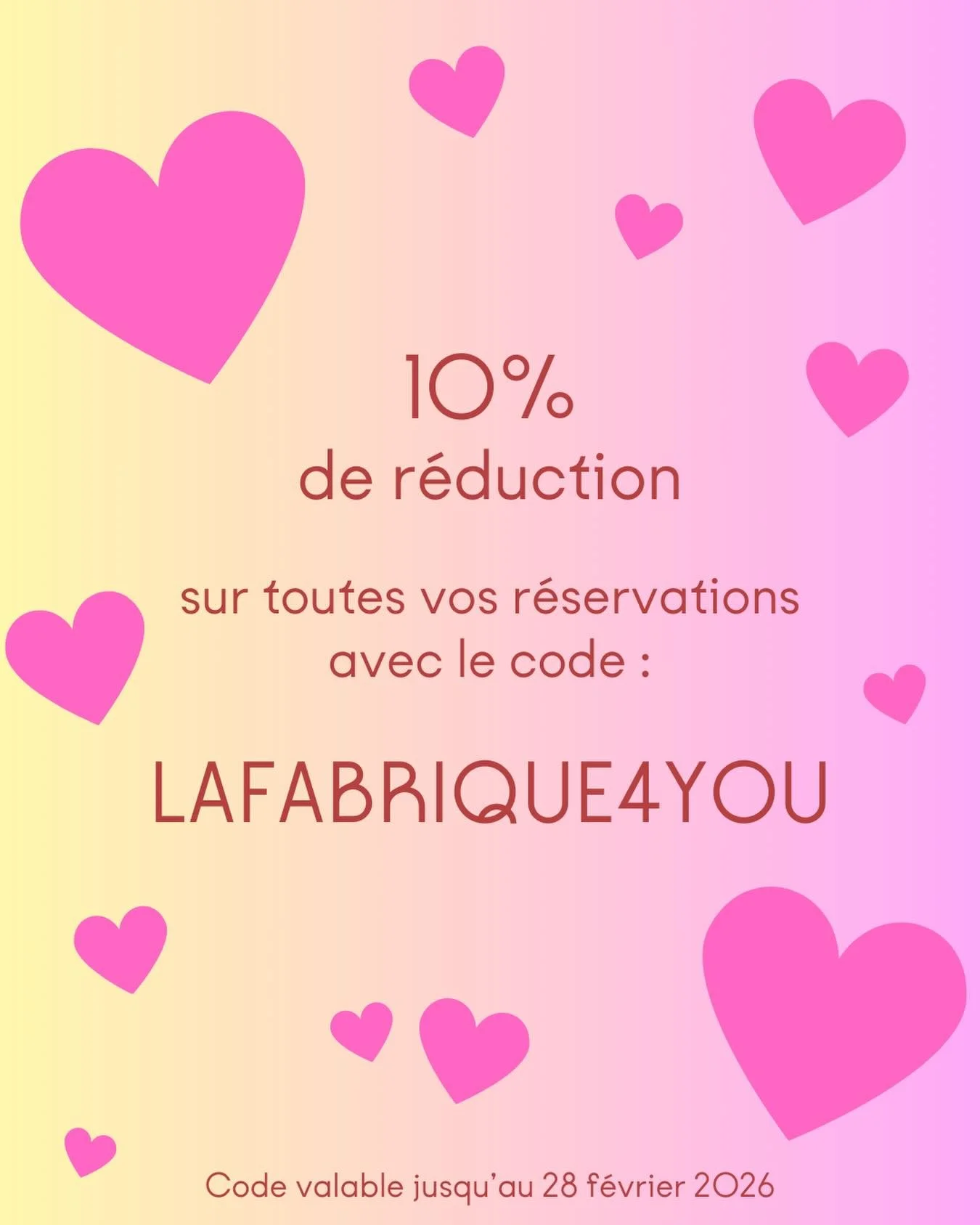💞 F&eacute;vrier, le mois du love 💞
Le mois de f&eacute;vrier est particulier pour nous, puisque c&rsquo;est l&rsquo;anniversaire de l&rsquo;atelier, et cette ann&eacute;e on f&ecirc;te nos 4 ans 🎂🎉 

Et pour marquer le coup, on a d&eacute;cid&ea
