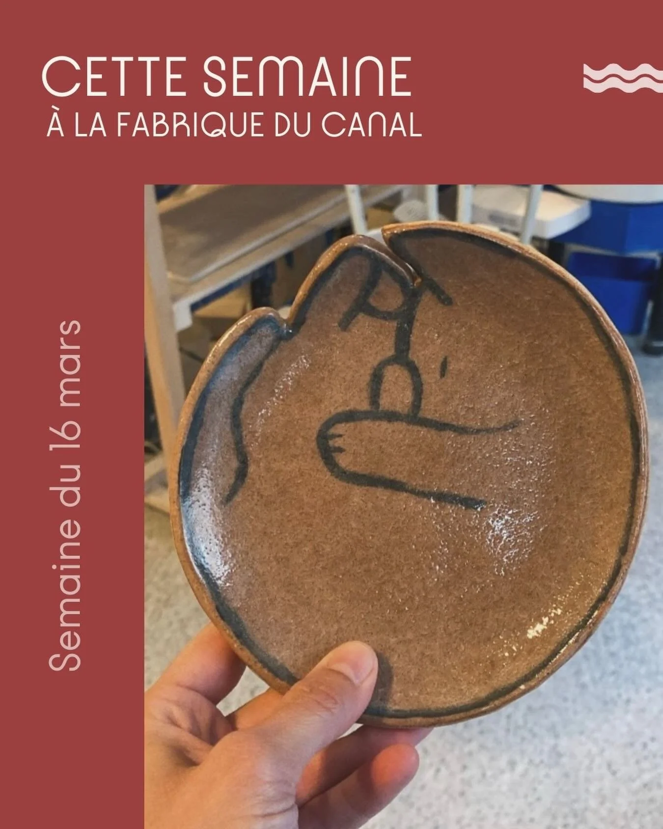 C&rsquo;est lundi le temps est bof bof mais voici le soleil de votre journ&eacute;e : notre programme de la semaine ! 🌞 

Et cette semaine gros programme avec des initiations en semaine, du tournage et du modelage et des cr&eacute;neaux en journ&eac