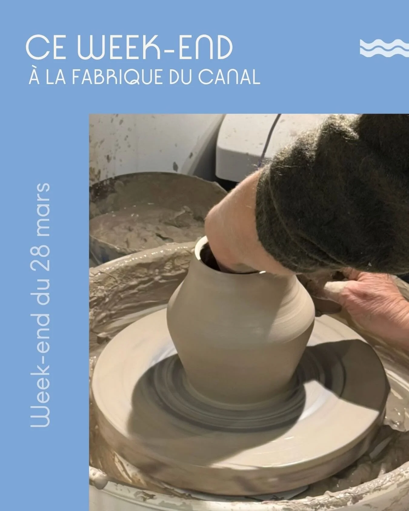 Ce weekend on accueille petits et grands pour de nouvelles d&eacute;couvertes ou du perfectionnement !

🌀 TOURNAGE : 
➡️Initiations au tournage / 2h / 65&euro; 
> Samedi 28 mars de 13h &agrave; 15h
> Samedi 28 mars de 20h &agrave; 22h troquez 