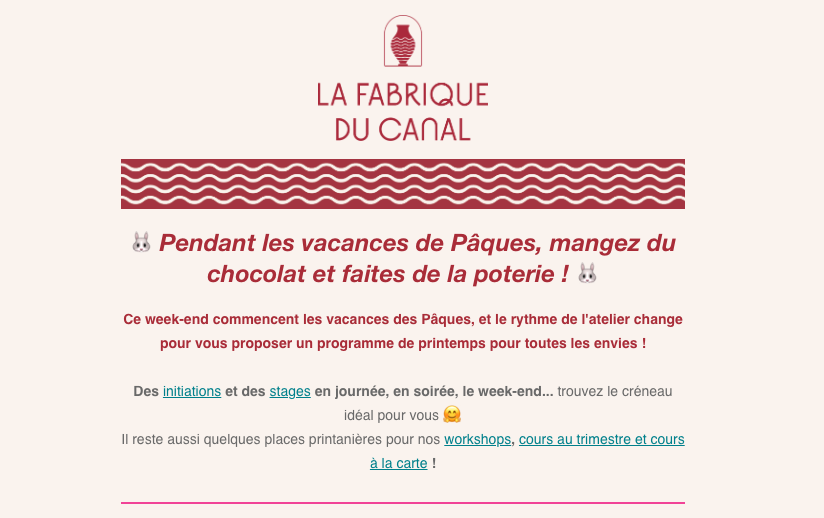 Newsletter des vacances Pâques 2025 🥚