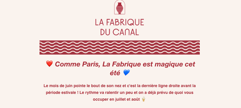 Newsletter du programme de l’été 2025 ⛱️